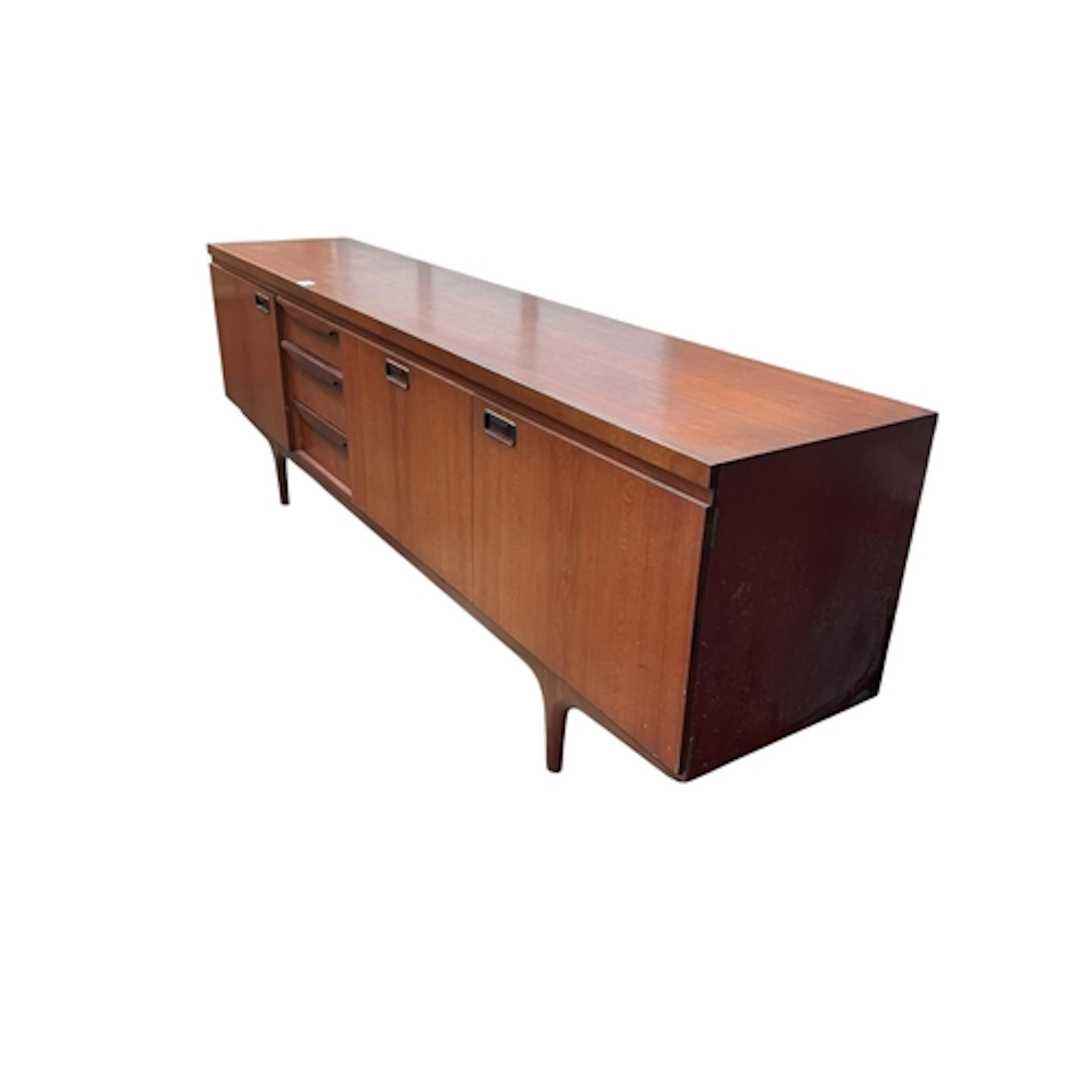 A Greaves and Thomas teak sideboard, width 220cm, depth 45cm...