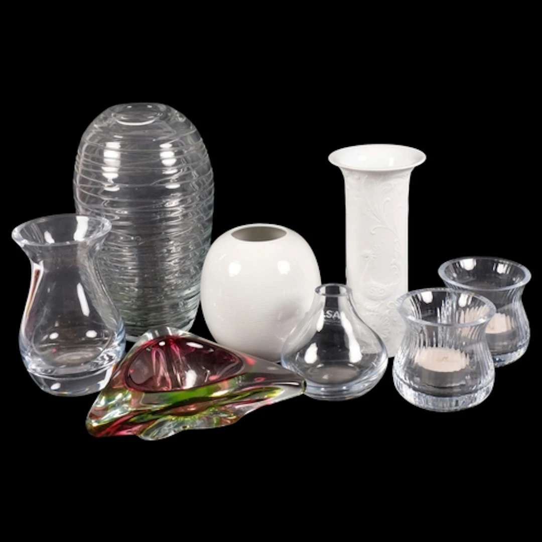 An interesting selection of various glassware and ceramics, ...