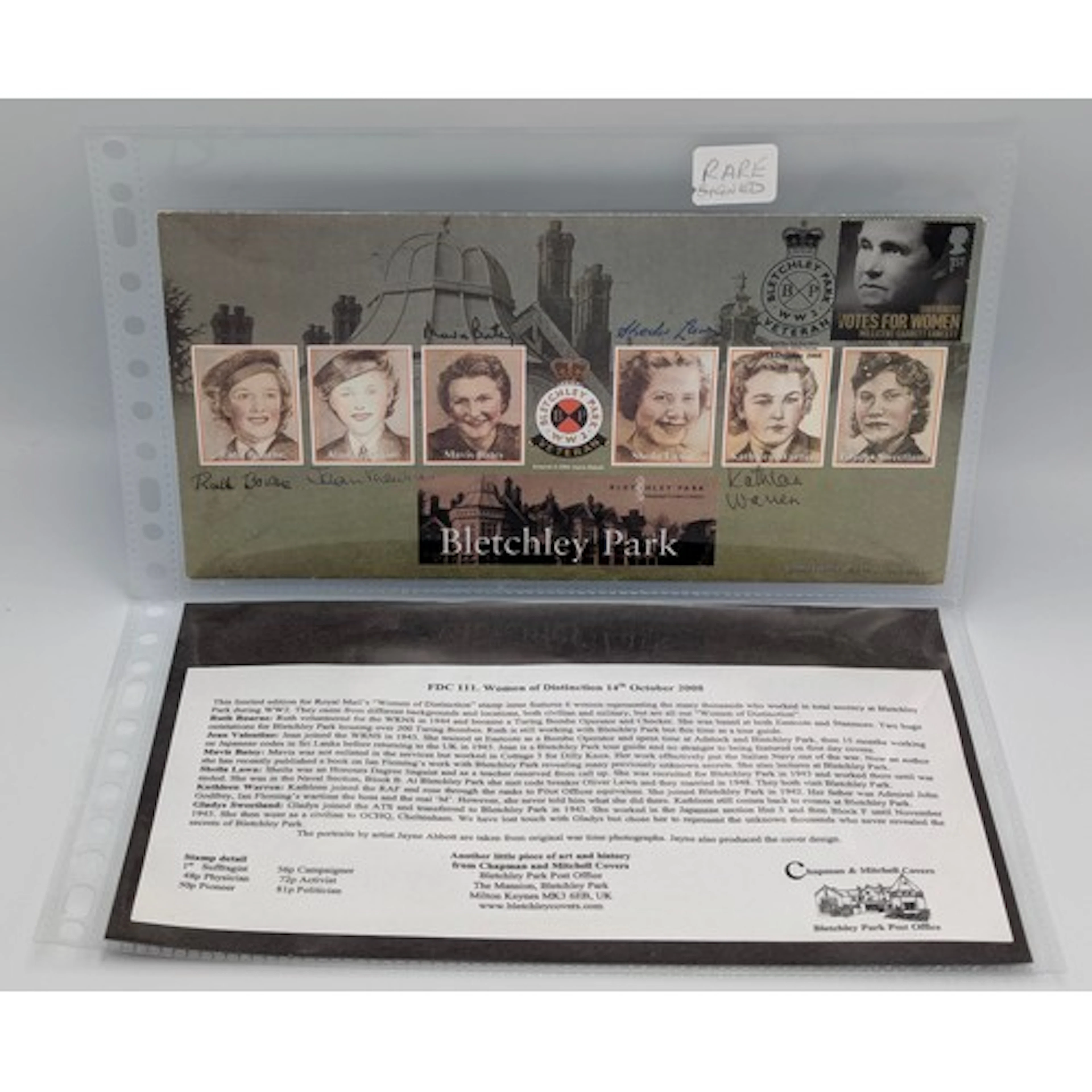 Stamps & Military - a signed Bletchley Park limited edition ...