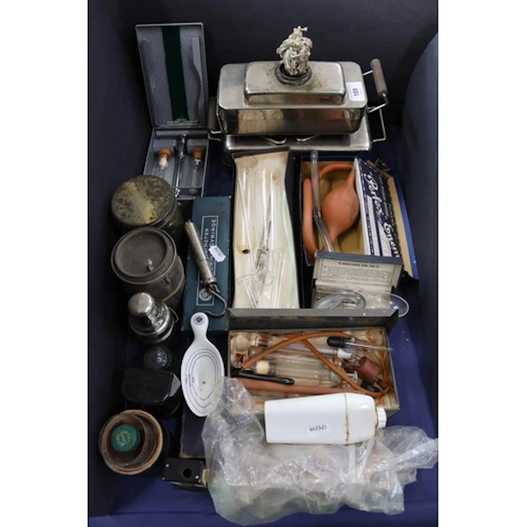 Medical equipment, and others, including measures, burners, ...