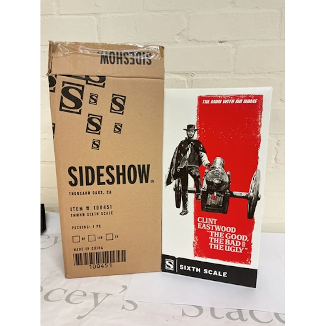A Boxed Sideshow 1/6 Scale Figure Of Clint Eastwood The Good...