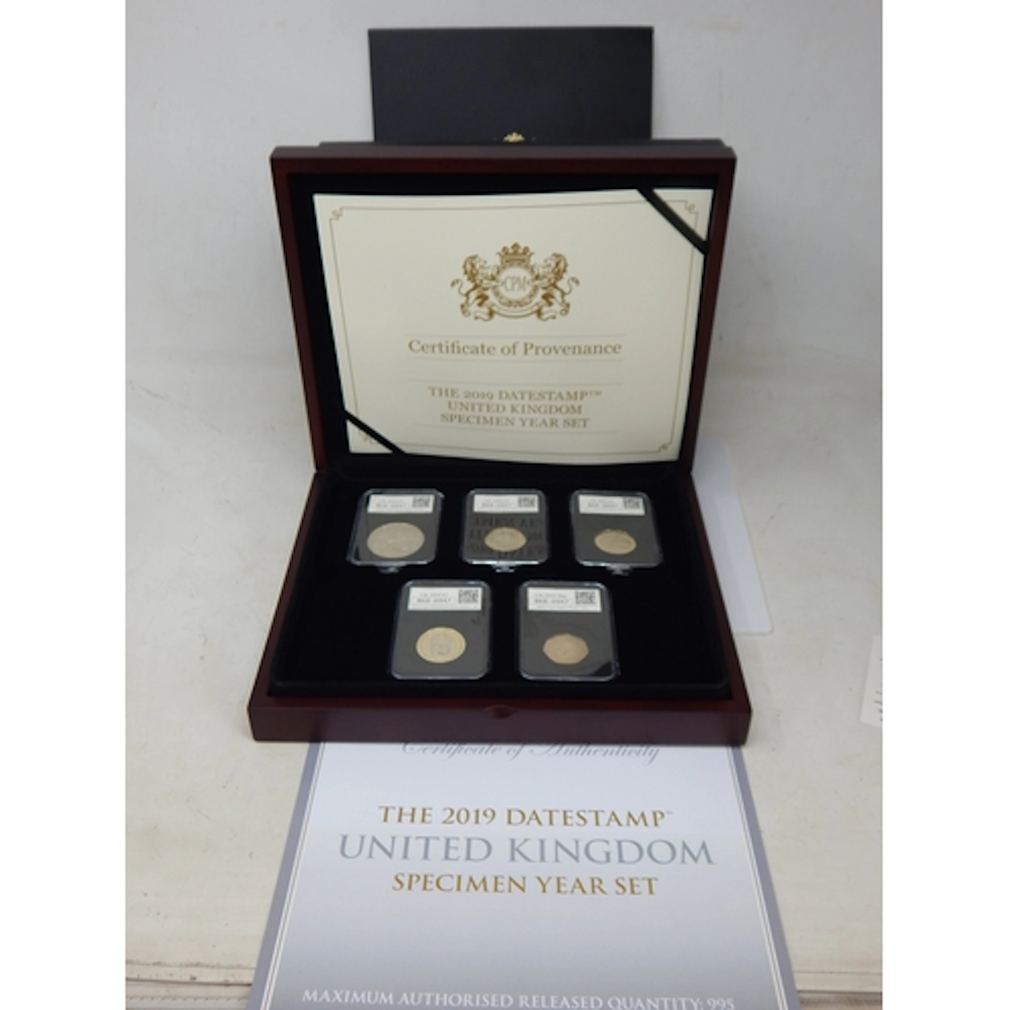 The 2019 Datestamp United Kingdom Specimen Year Set Containi...