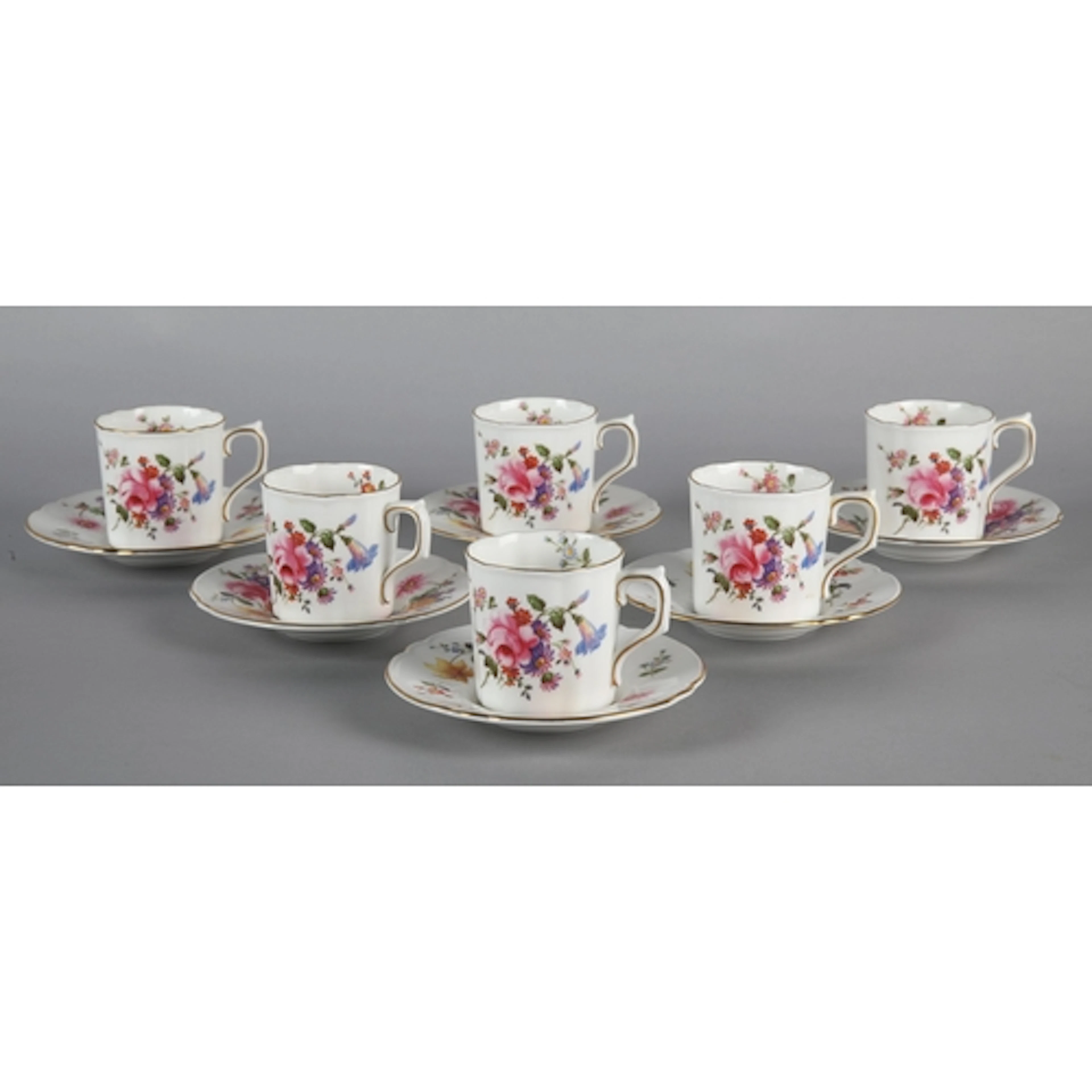 Royal Crown Derby part coffee set.