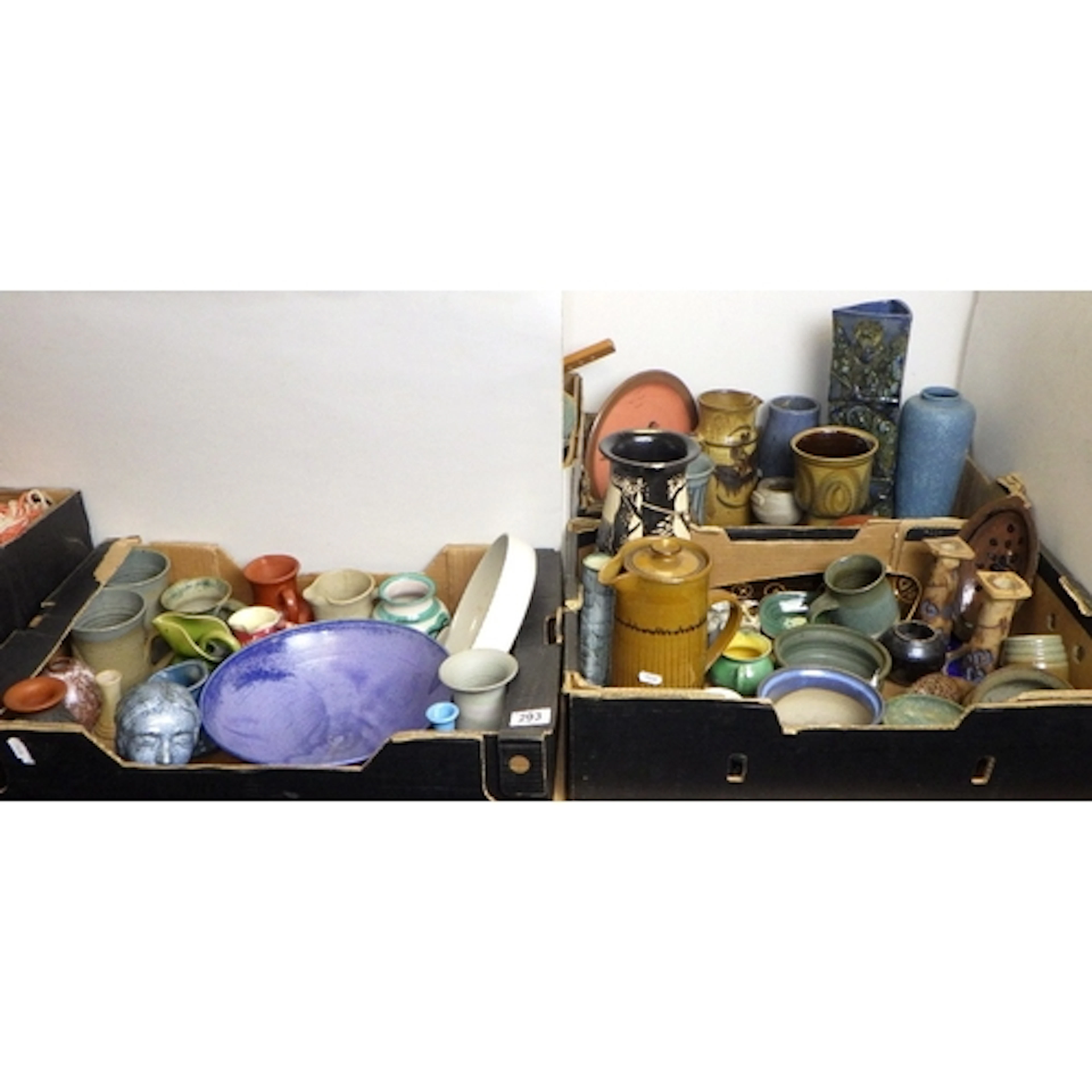 A large qty of Studio/Art pottery (3)