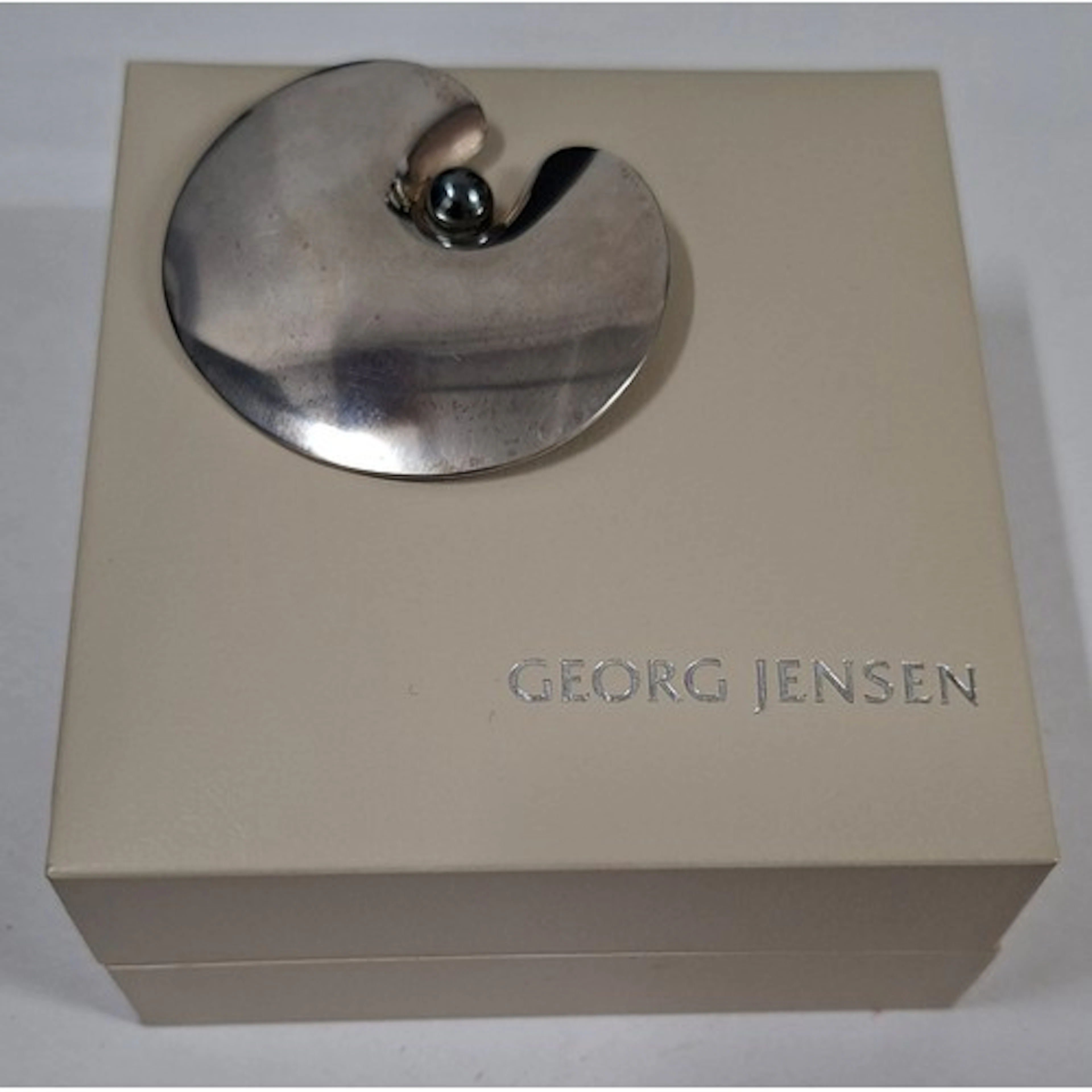 Georg Jensen- A 1950's inspired silver Water Lily brooch No....