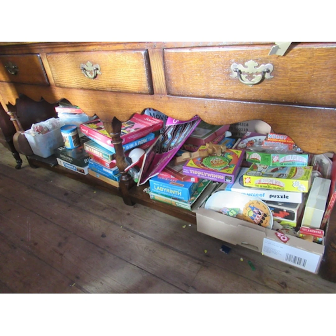 A collection of vintage and later toys and games