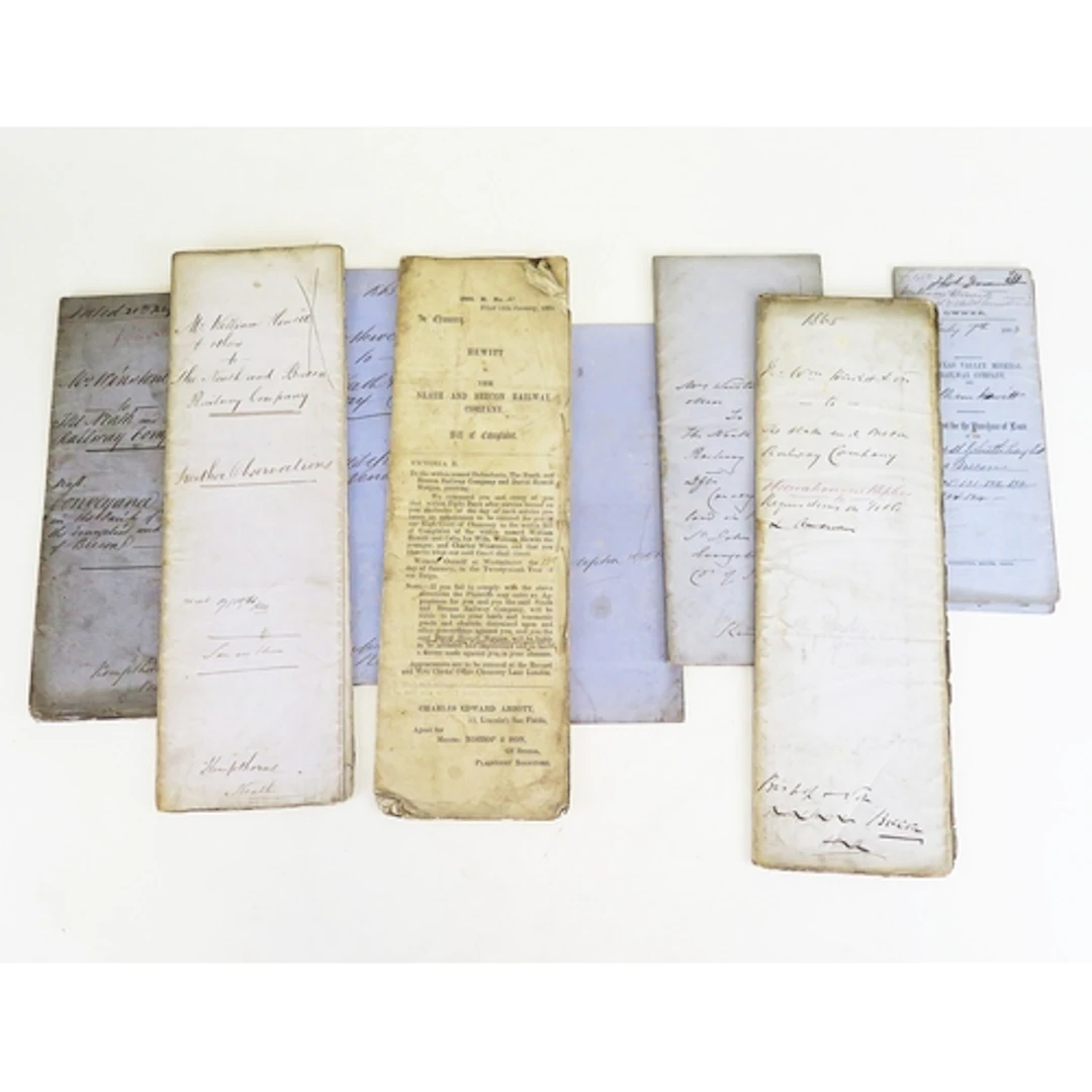 A collection of ephemera relating to the sale of land betwee...