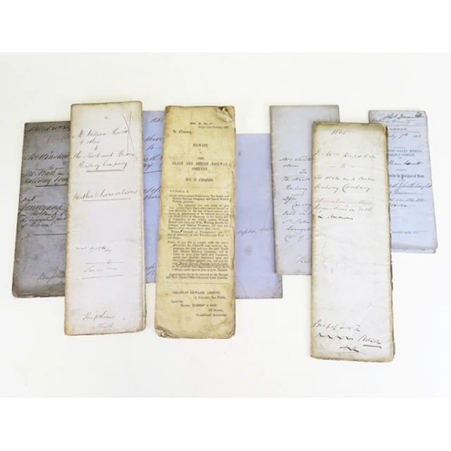 A collection of ephemera relating to the sale of land betwee...