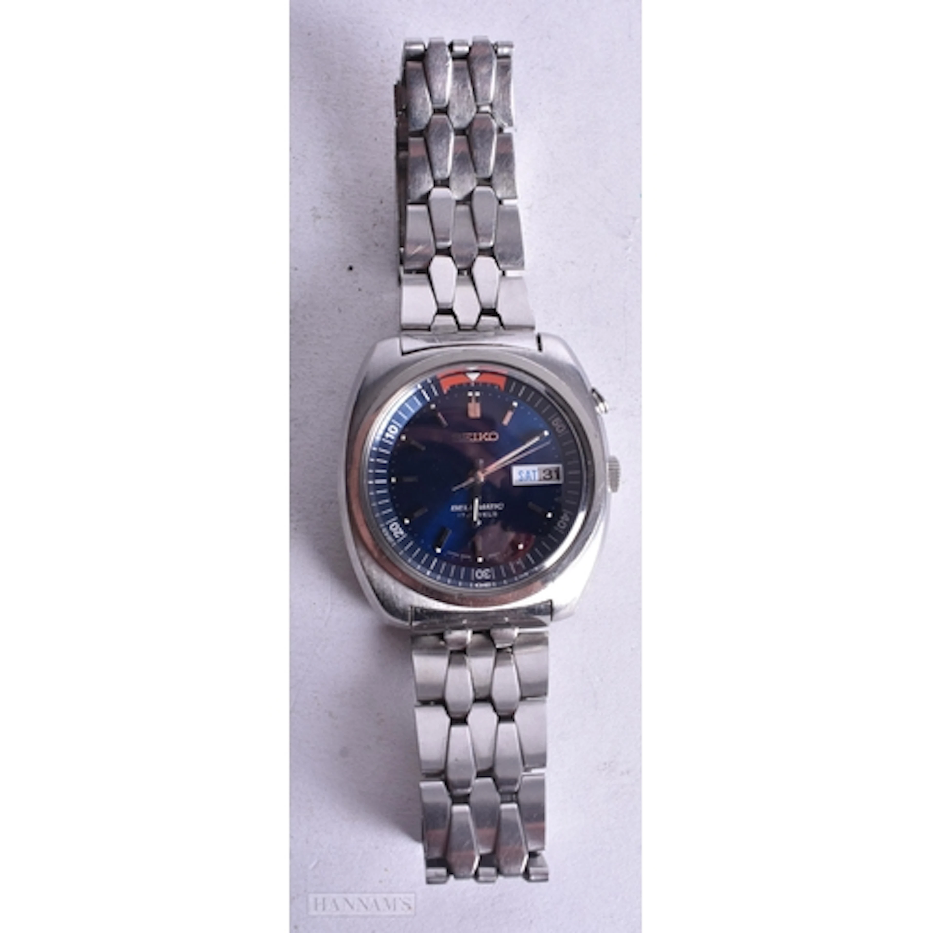 A Vintage Seiko Bell-Matic Automatic Watch. 4.2cm incl crow...