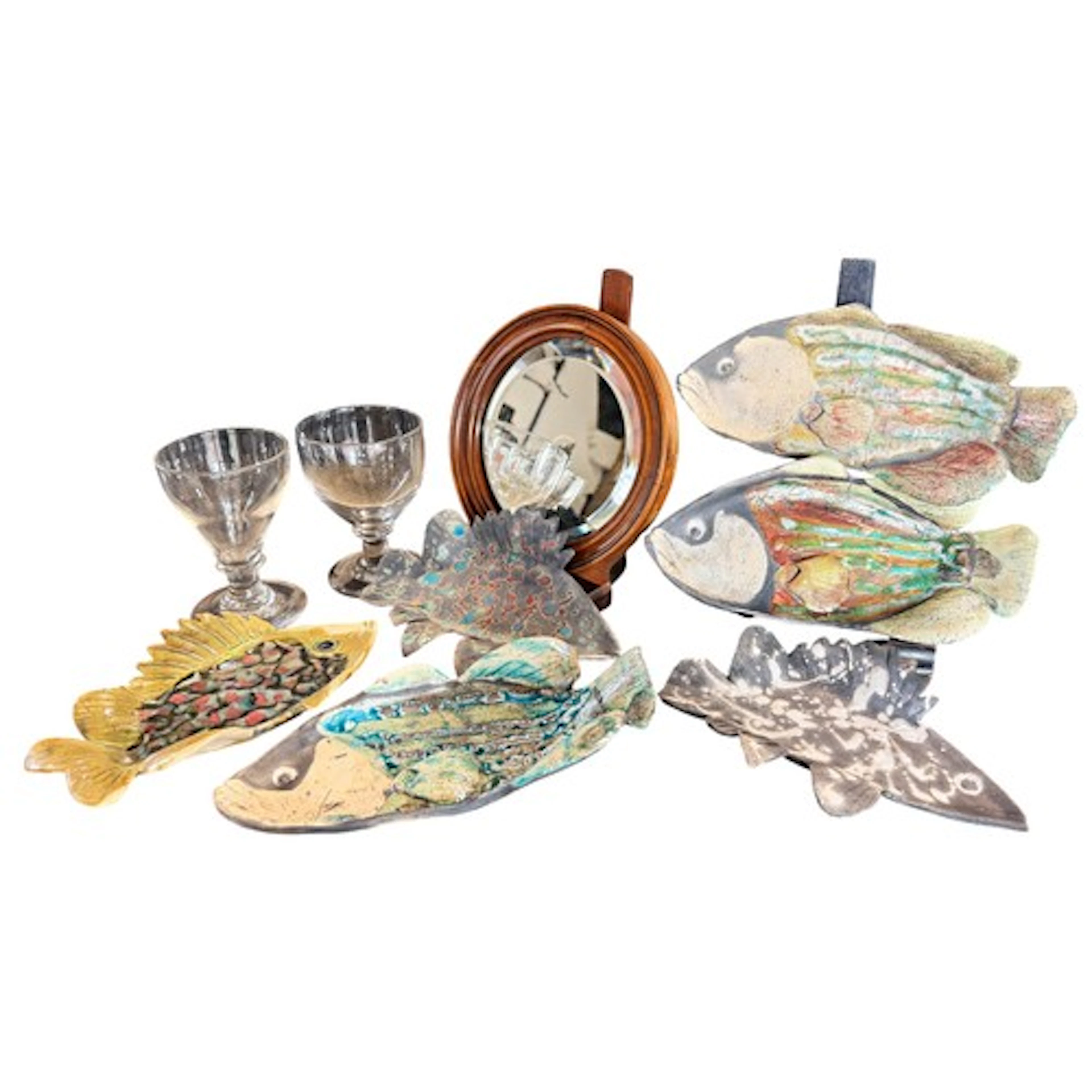 A group of various collectables to include studio pottery 'f...