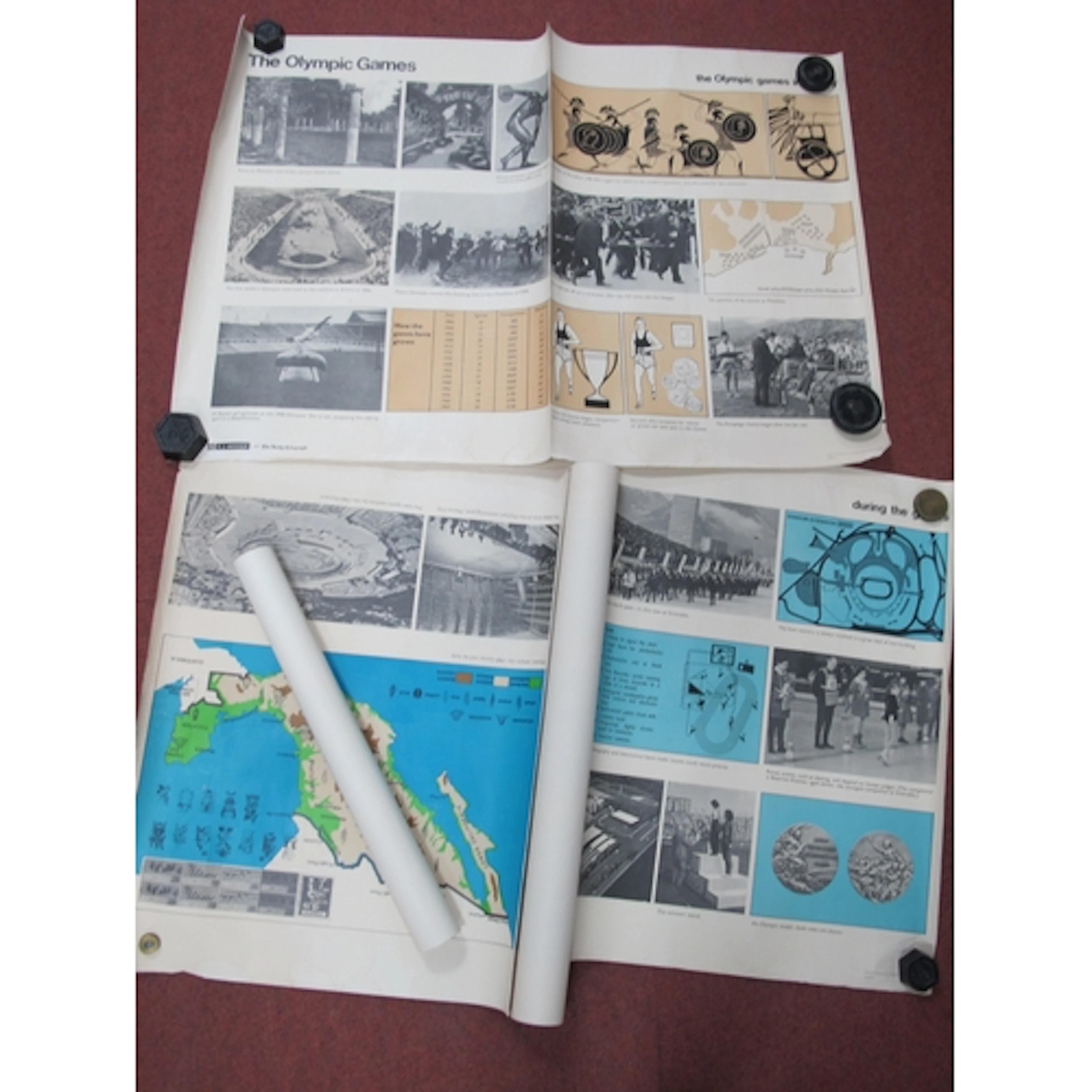 Olympic Games Posters 1968 E. J Arnold & The Daily Telegraph...