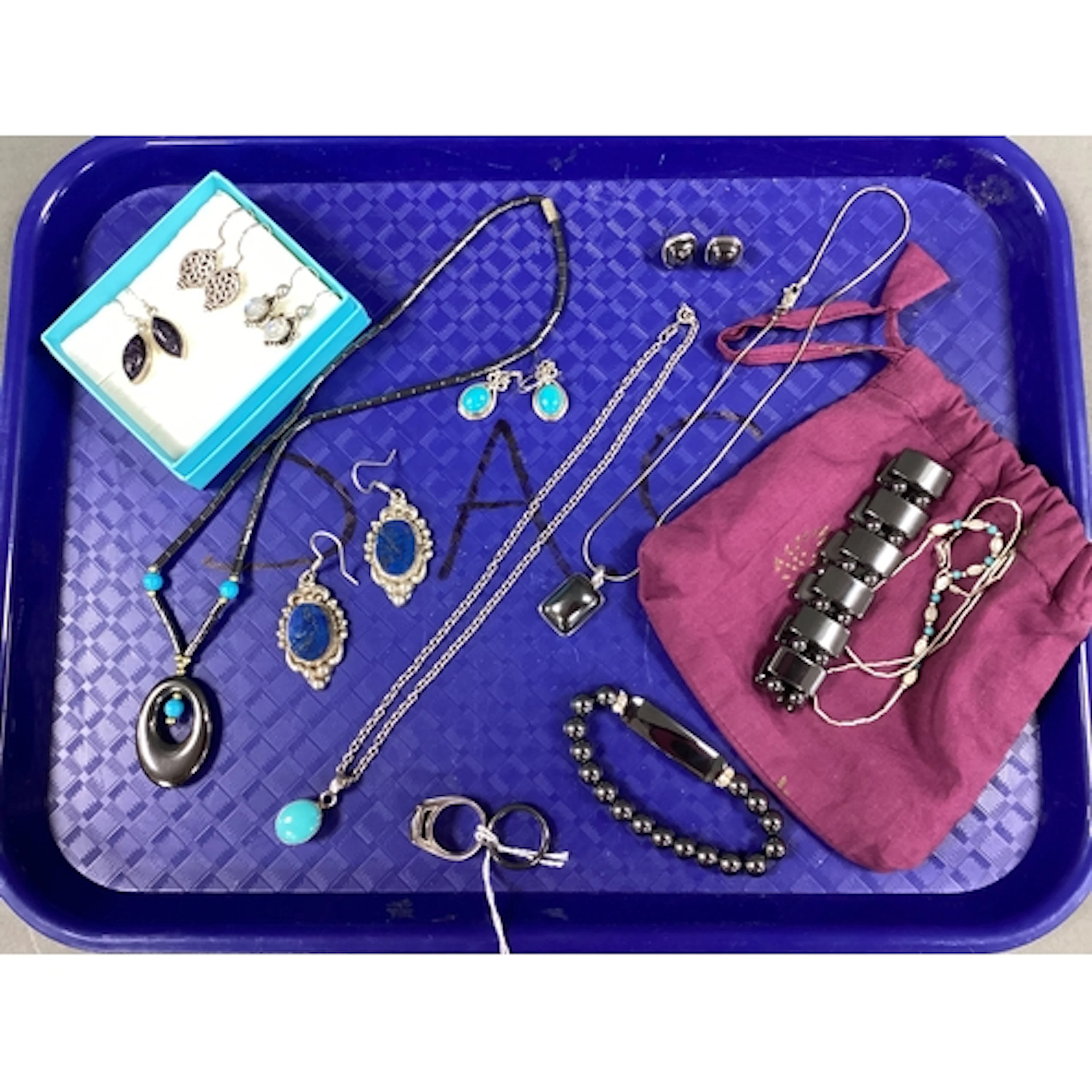 A Collection of "925" and Other Jewellery, including hardsto...