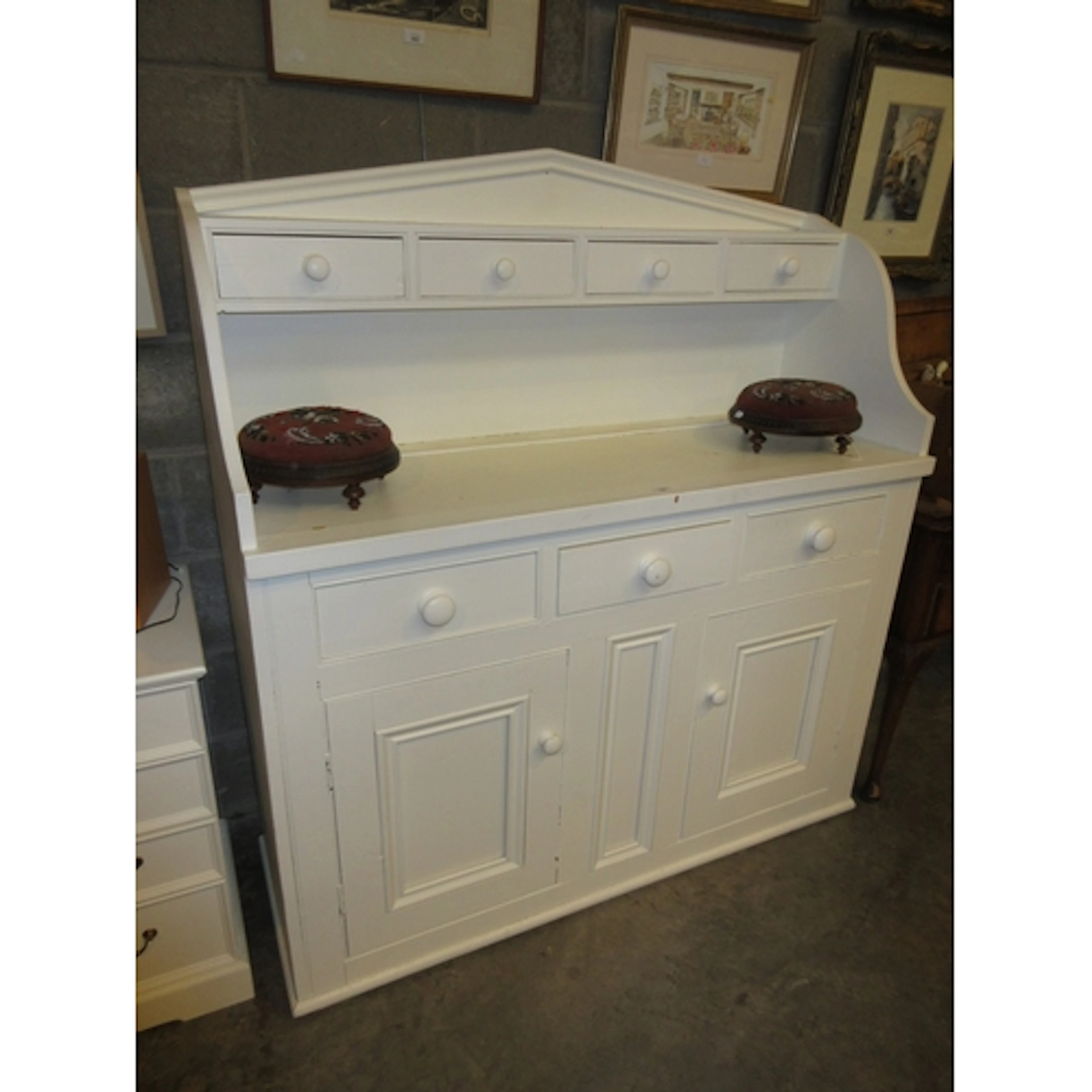 Shabby Chic Dresser, 137x48x150cm h