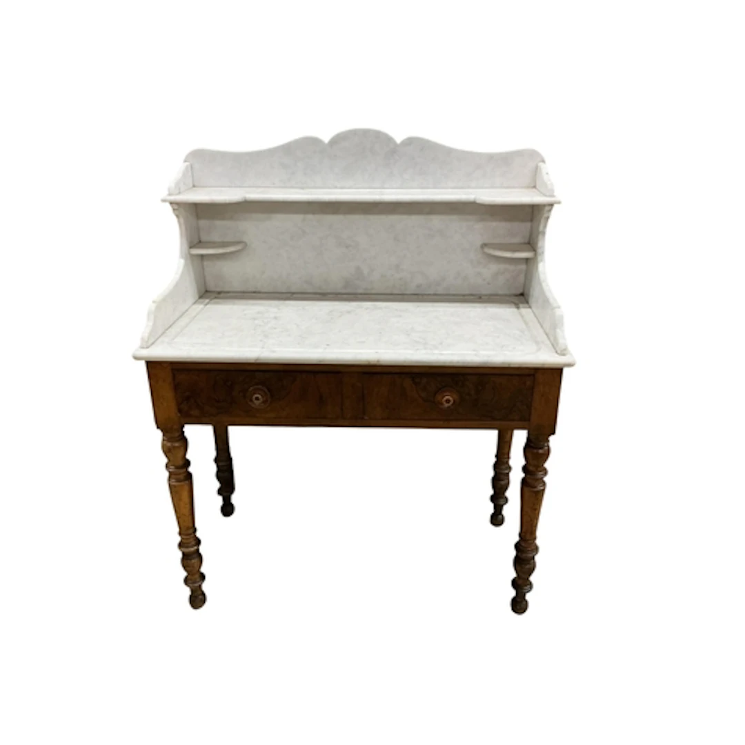 A Victorian marble top washstand, width 101cm, depth 50cm, h...