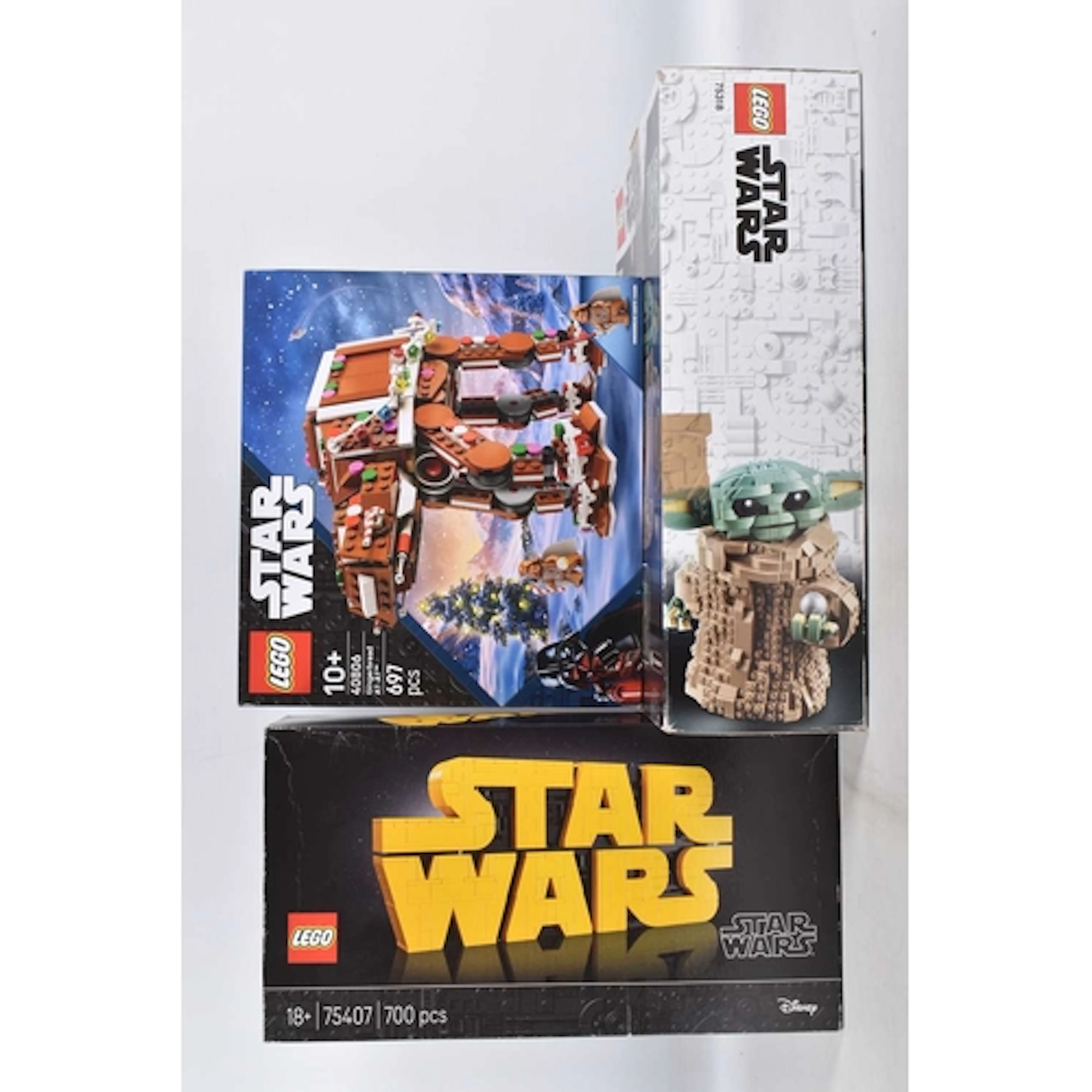 THREE BOXED STAR WARS LEGO SETS, to include two sealed sets,...