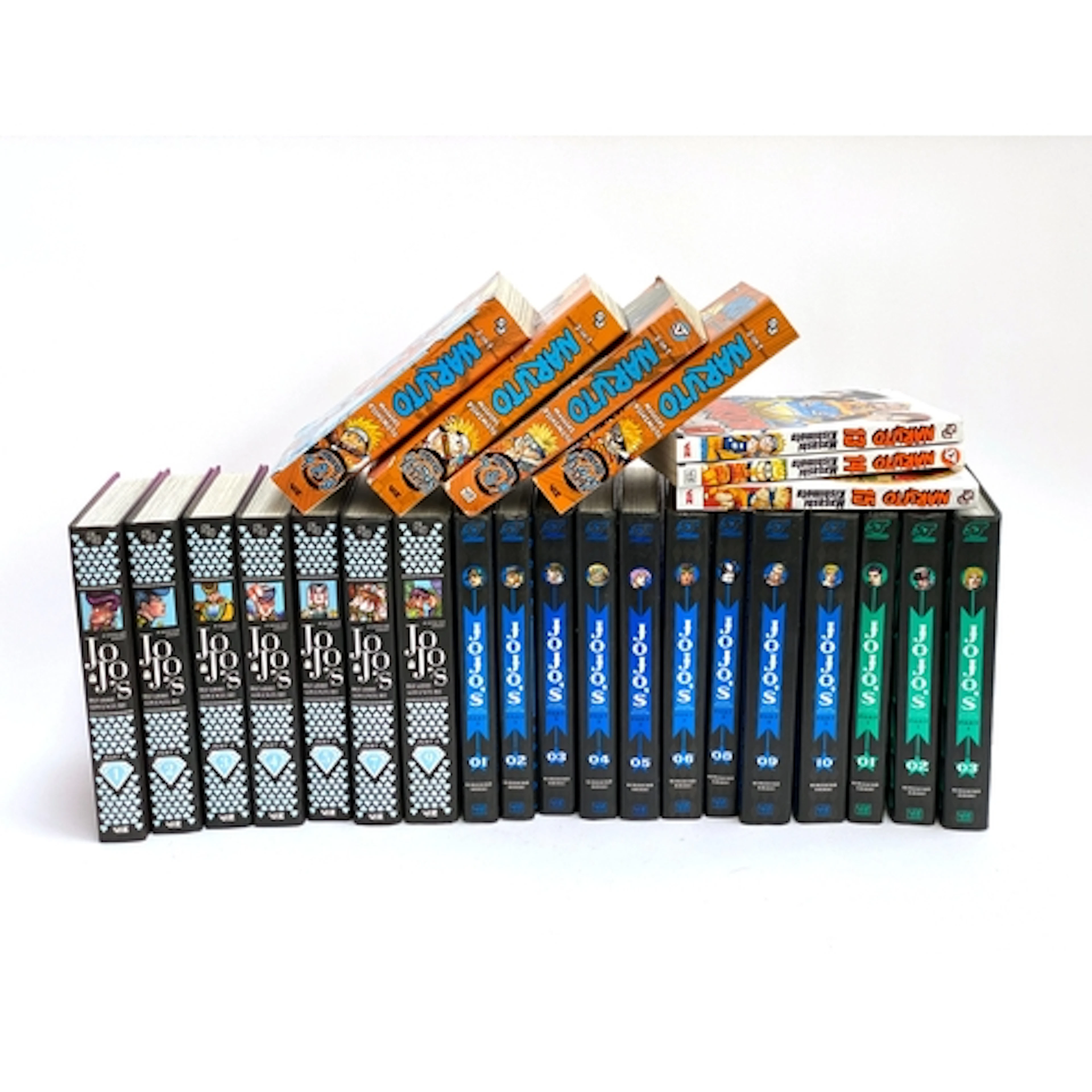 A collection of Jojo's Bizarre Adventure hardcover manga vol...