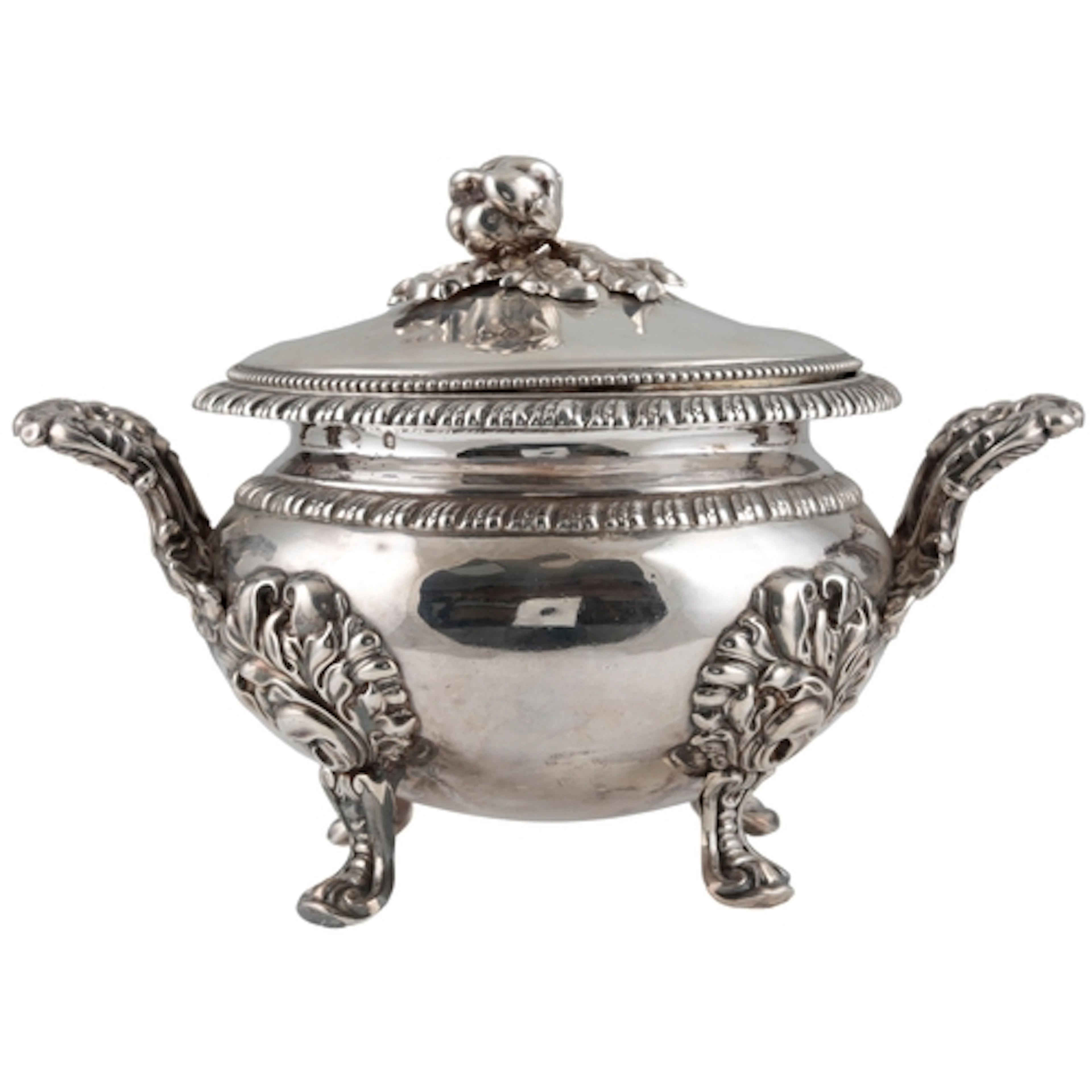 An early to mid 19th century French 950 standard white metal...