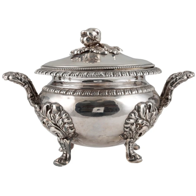 An early to mid 19th century French 950 standard white metal...