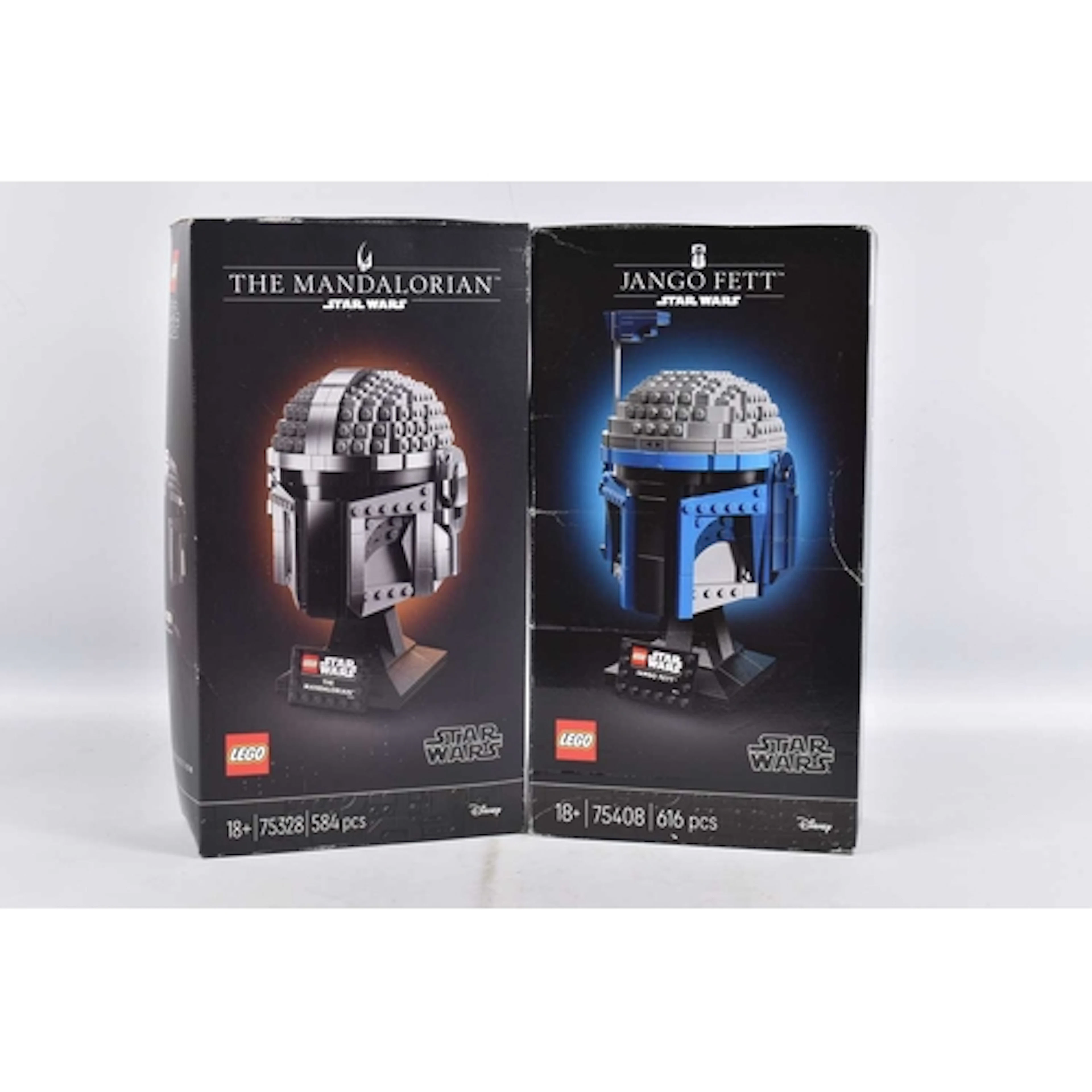 TWO BOXED AND SEALED STAR WARS HELMET COLLECTION LEGO SETS, ...
