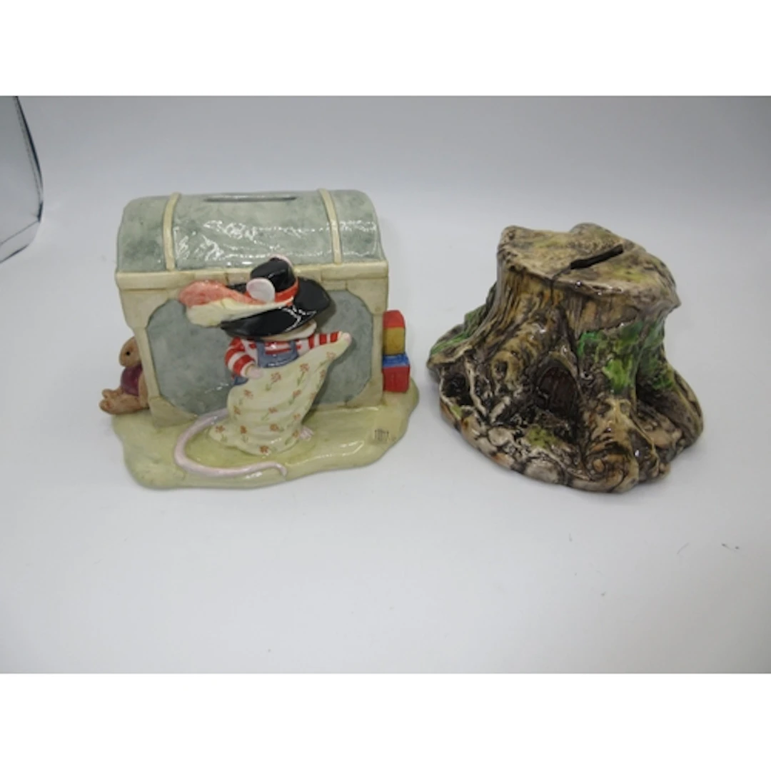 Royal Doulton Stone Stump Money Box and Wilfred and The Toy ...