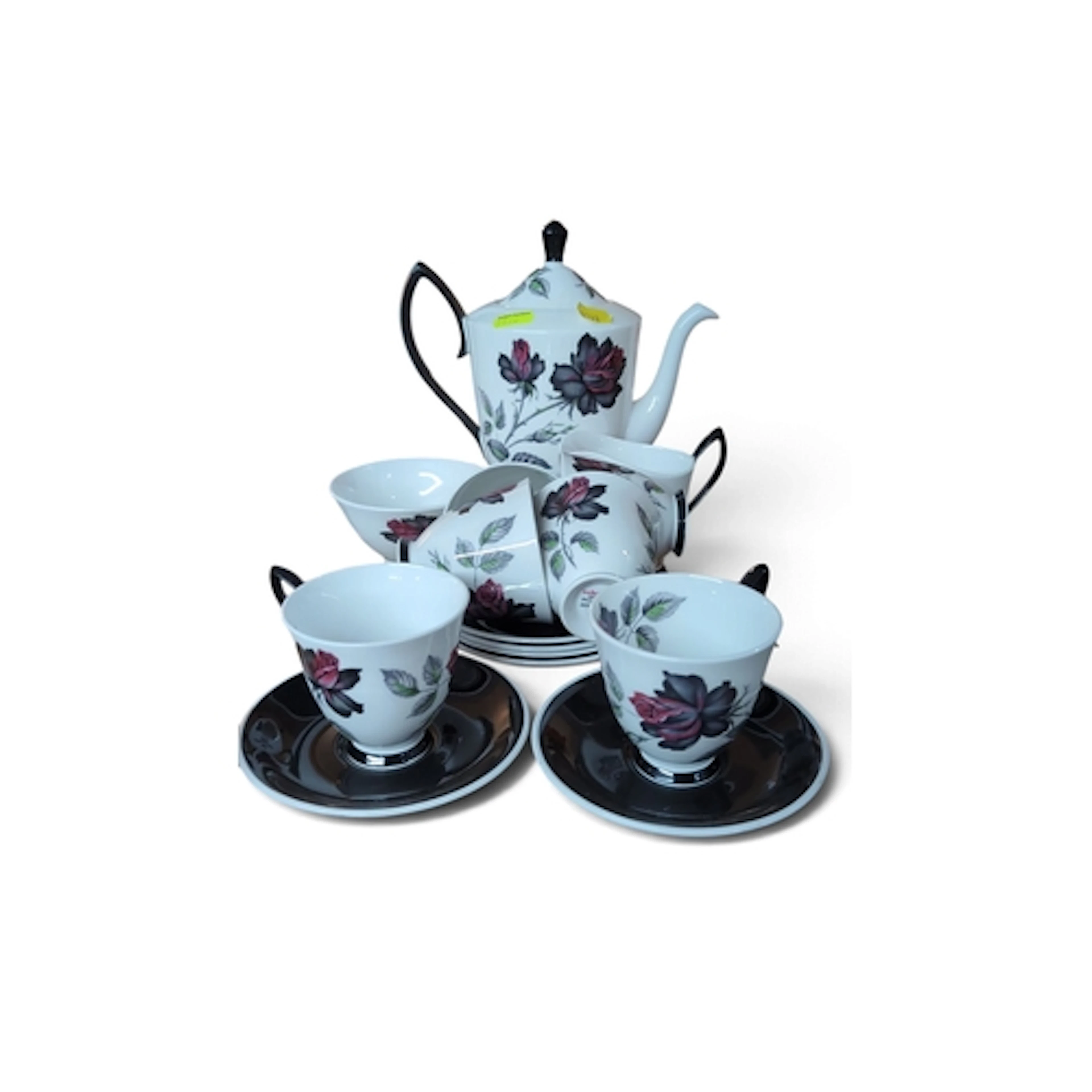 Royal Albert 'Masquerade' bone china coffee service, compris...