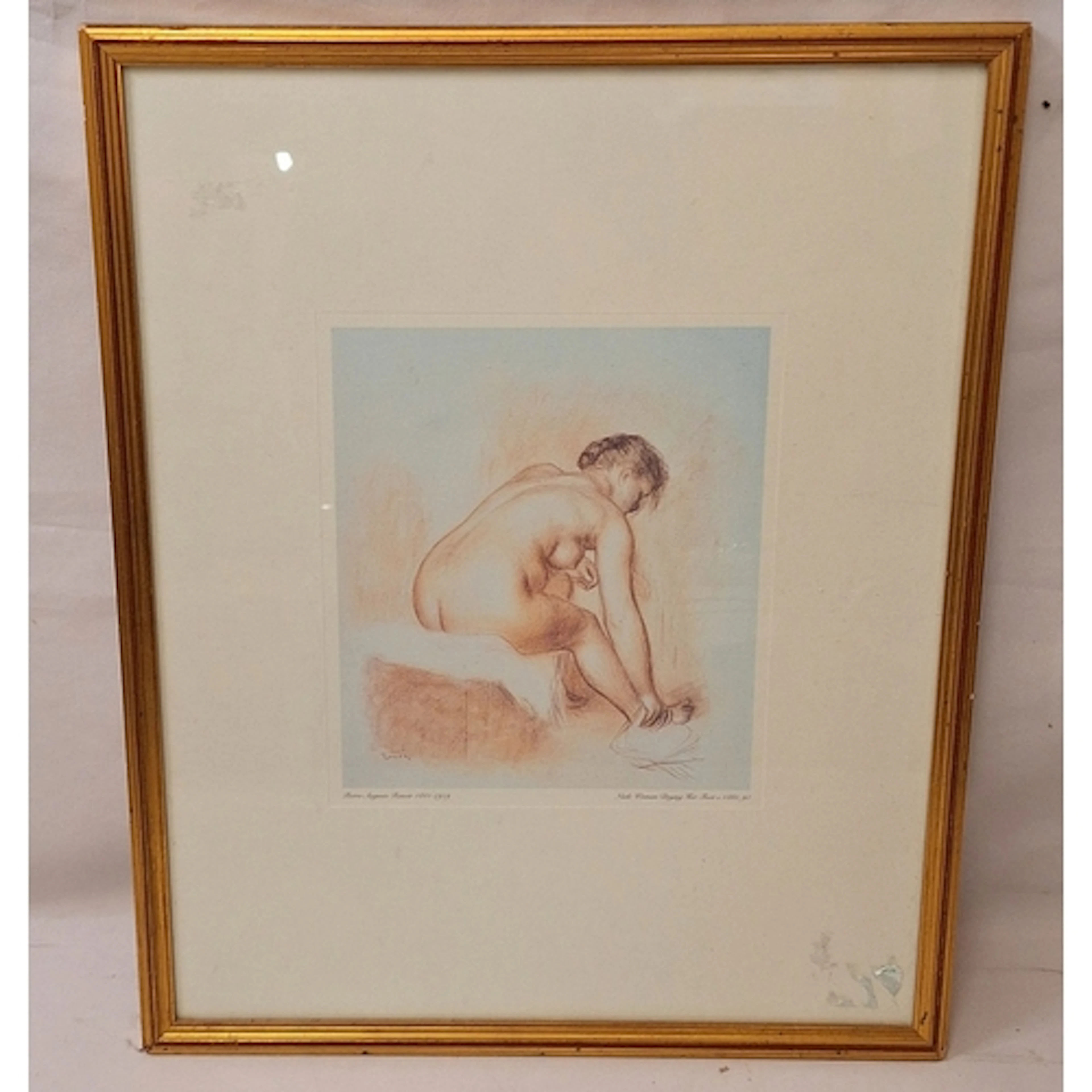 F/g Print After Pierre Auguste Renoir entitled 'Nude Woman D...