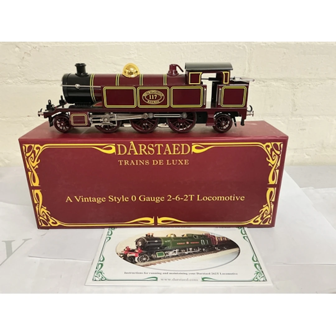 A Boxed Darstaed Vintage Style 0 Gauge 2-6-2T Locomotive, Ma...