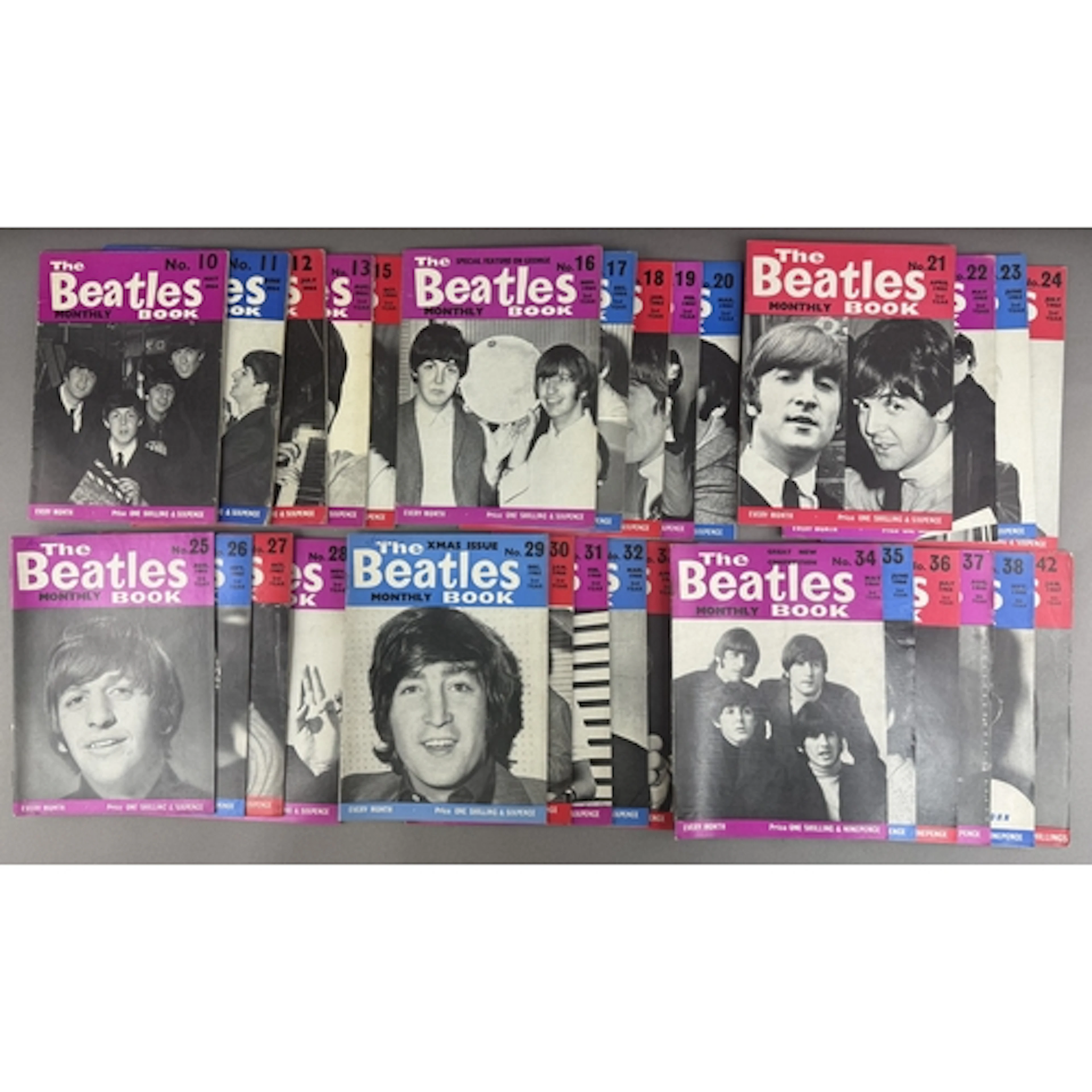 Musical Ephemera: The Beatles Book Monthly, 29 issues from A...