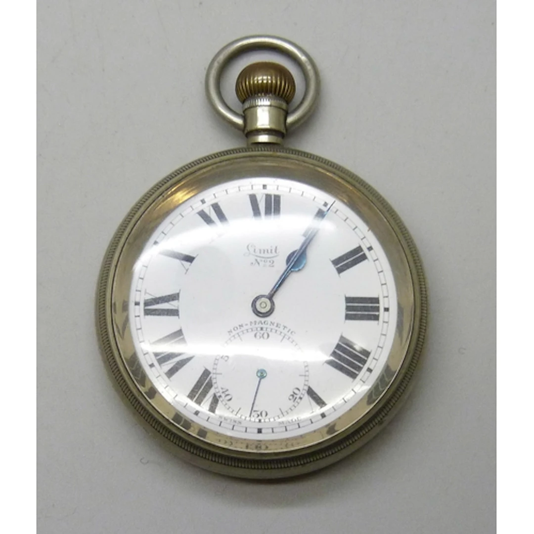 A silver plated Limit pocket watch, 7.4cm including loop