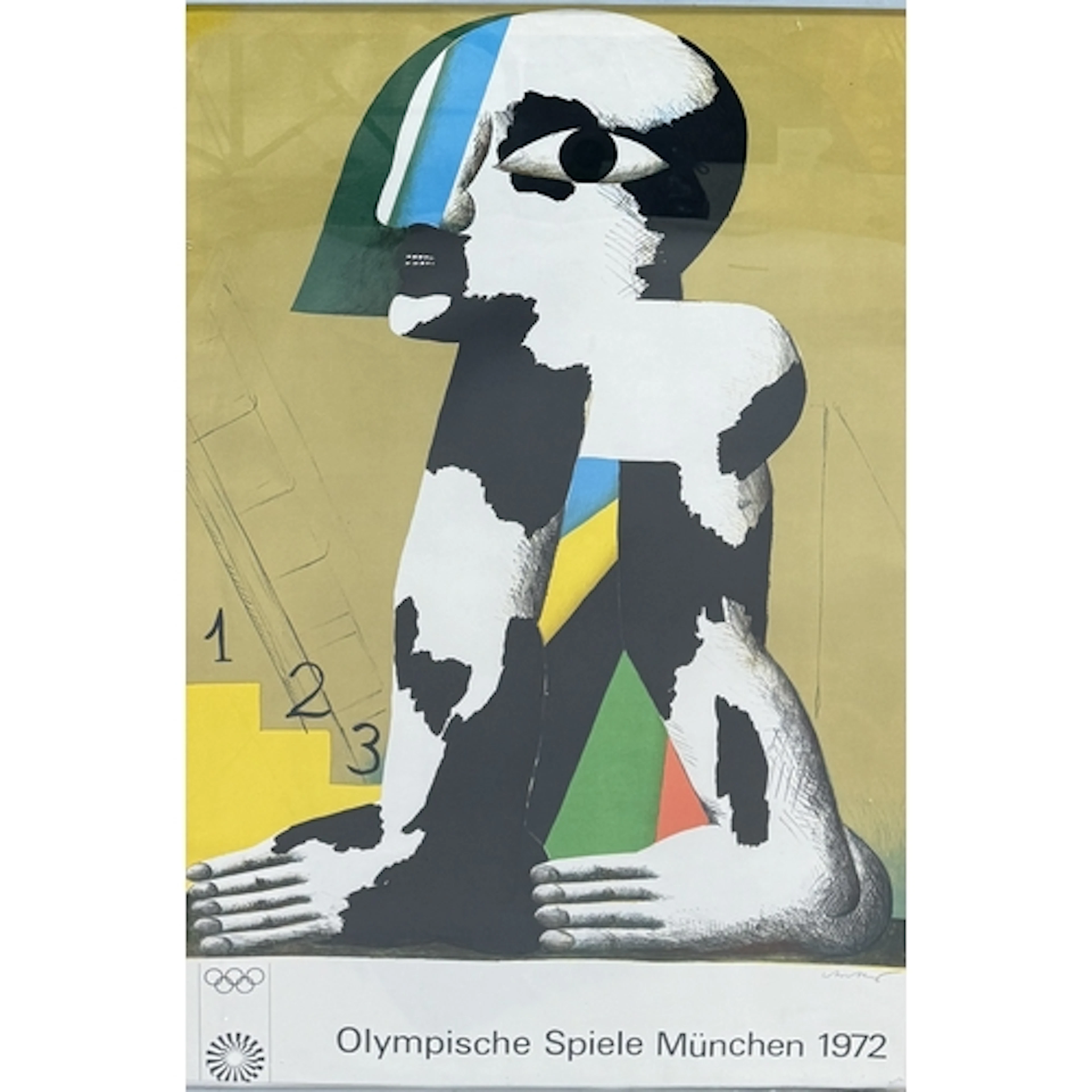 HORST ANTES: AN ORIGINAL OLYMPIC POSTER FROM THE MUNICH 1972...