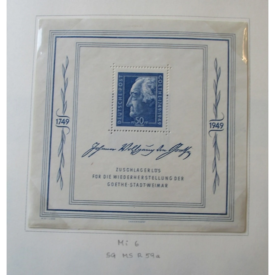East Germany. Mounted mint collection in an old Scott album,...