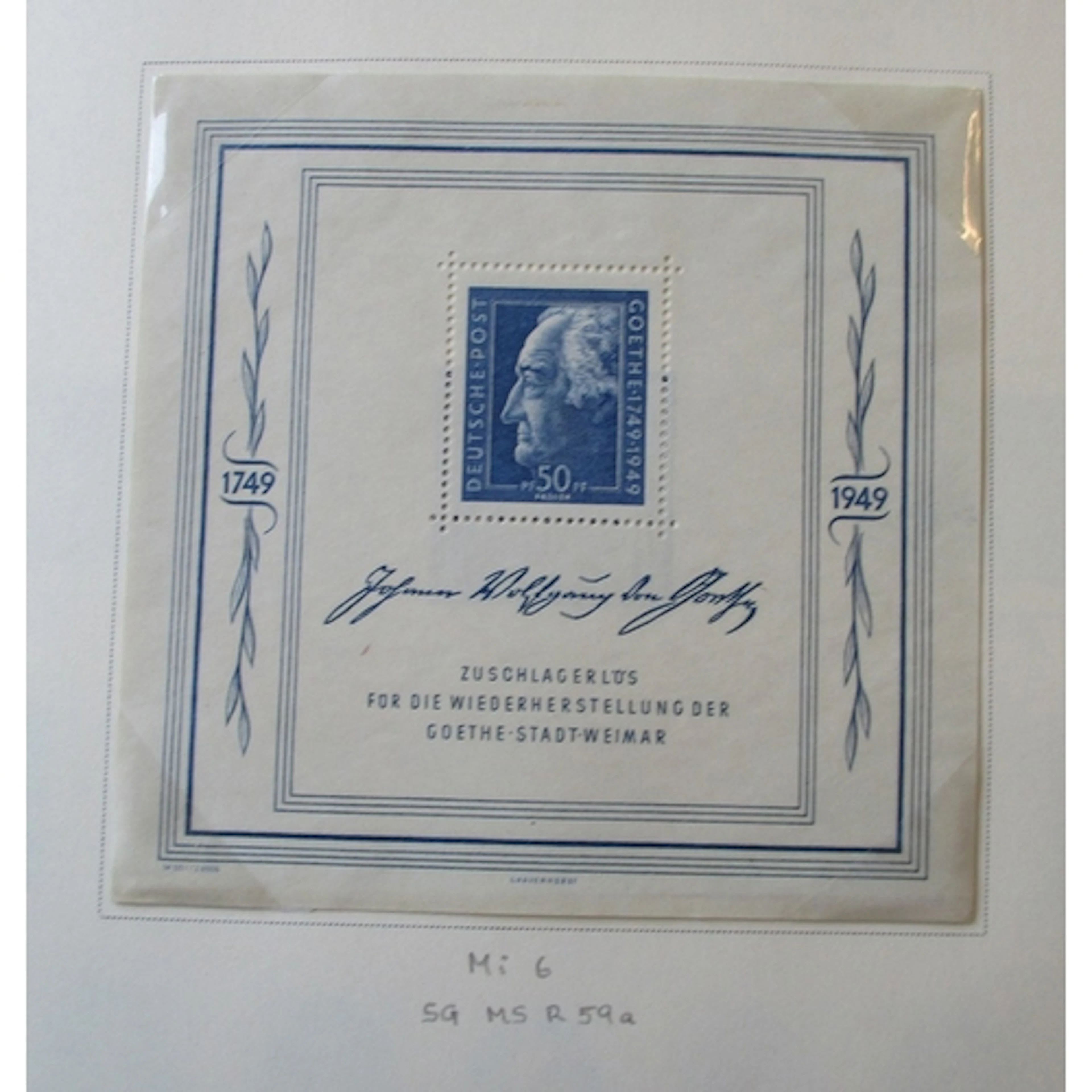 East Germany. Mounted mint collection in an old Scott album,...