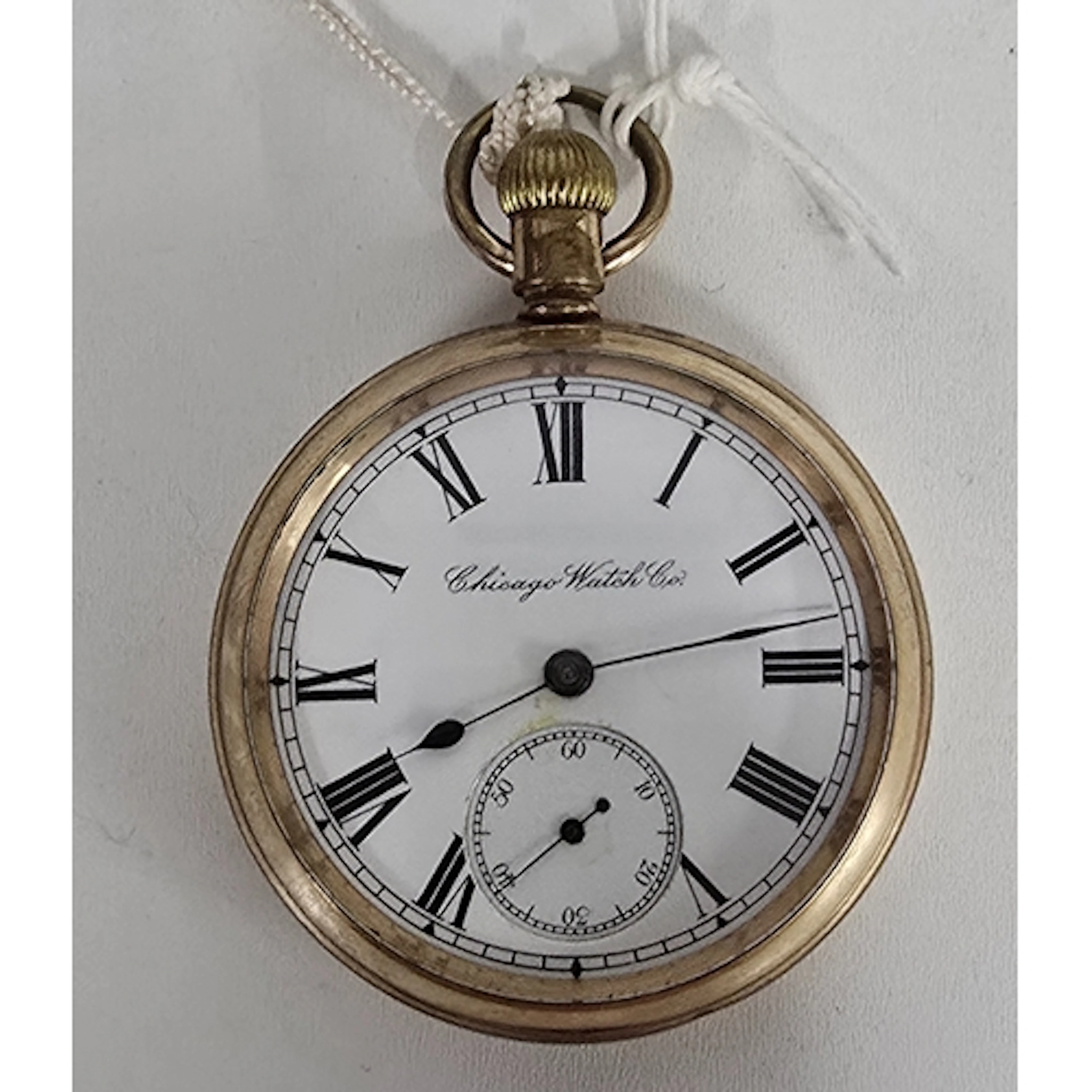 An American pocket watch by Chicago Watch Co., circa 1914, t...