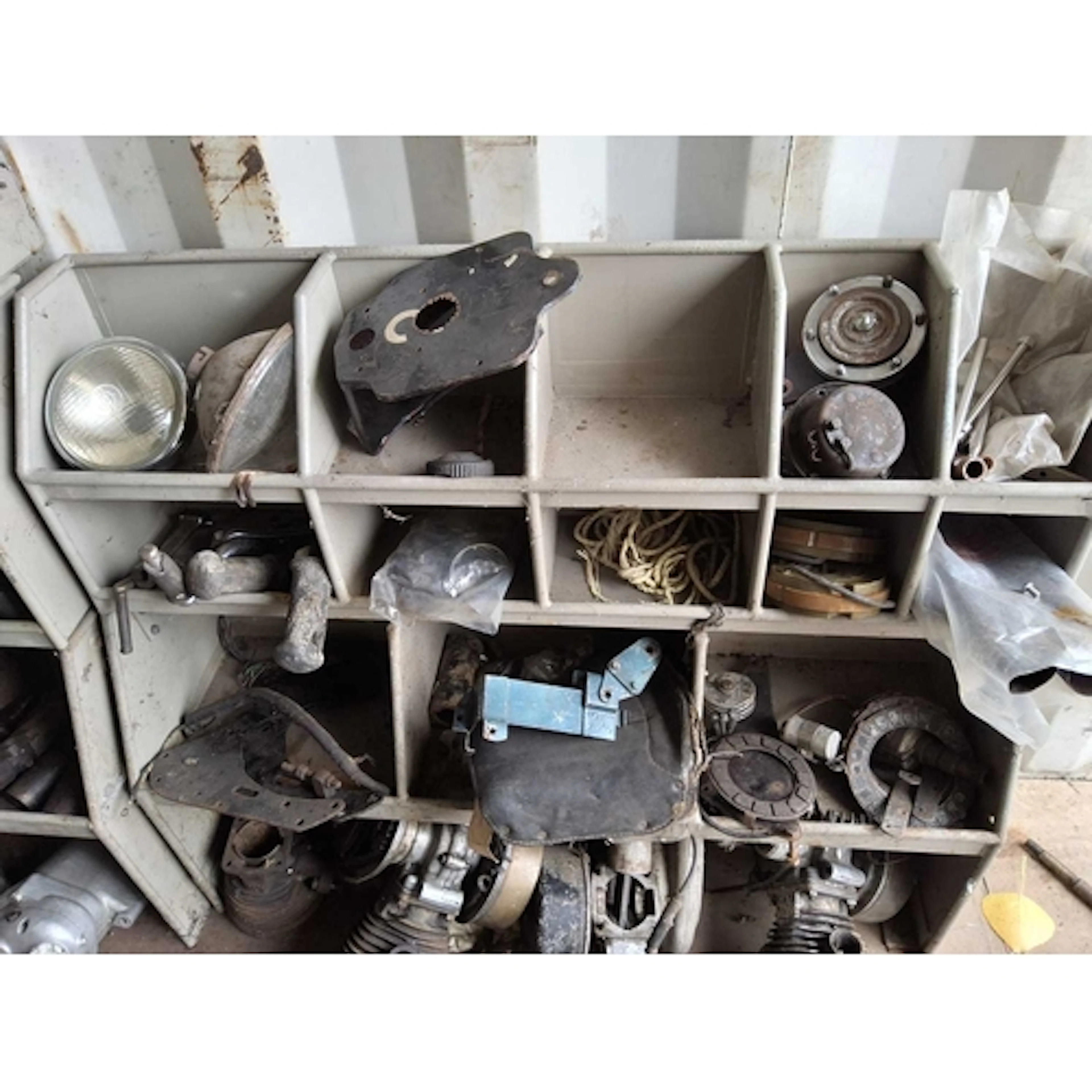 A LARGE SELECTION OF VINTAGE BRITISH MOTORCYCLE PARTS includ...
