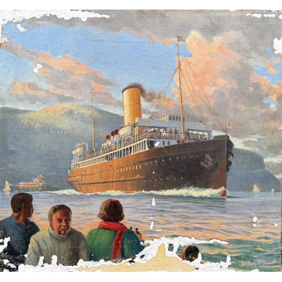 WILLIAM MCDOWELL (SCOTTISH 1905-1988): SS ST DUDNO, LEAVING ...