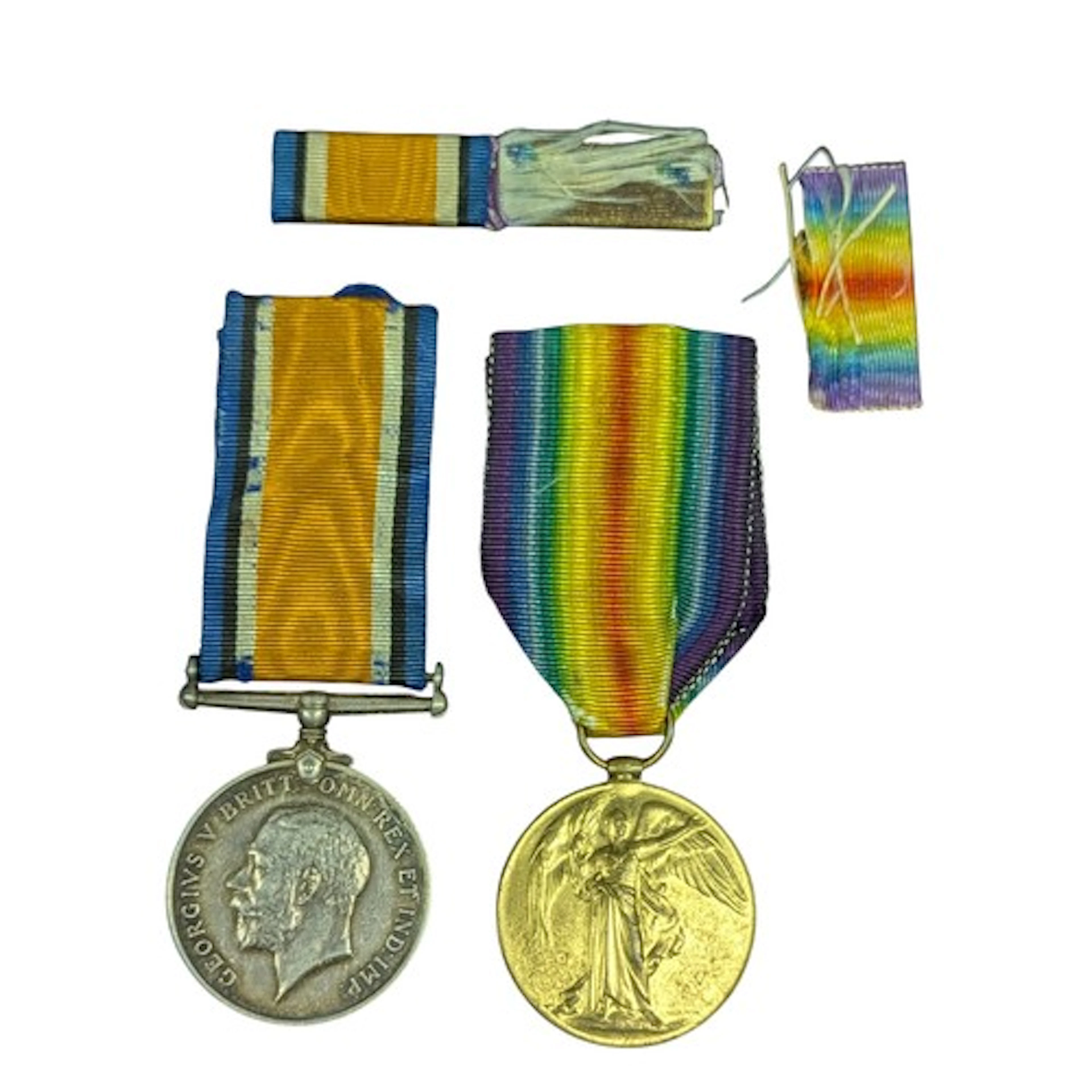 WW1 British War & Victory Medal pair to Acting Corporal Geor...