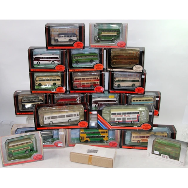 A collection Gilbow Exclusive First Editions buses and coach...