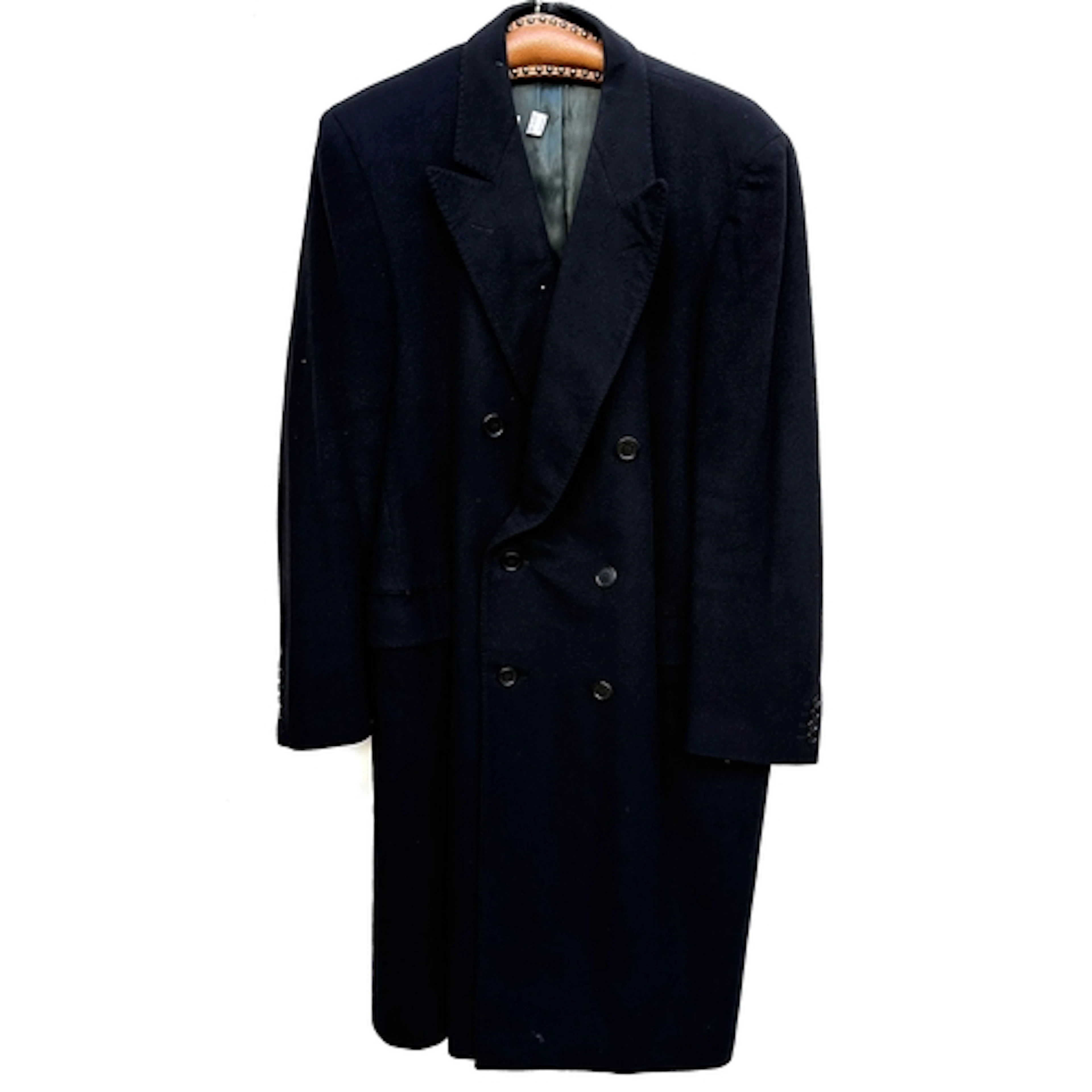 A Nina Ricci full length double breasted gents cashmere over...