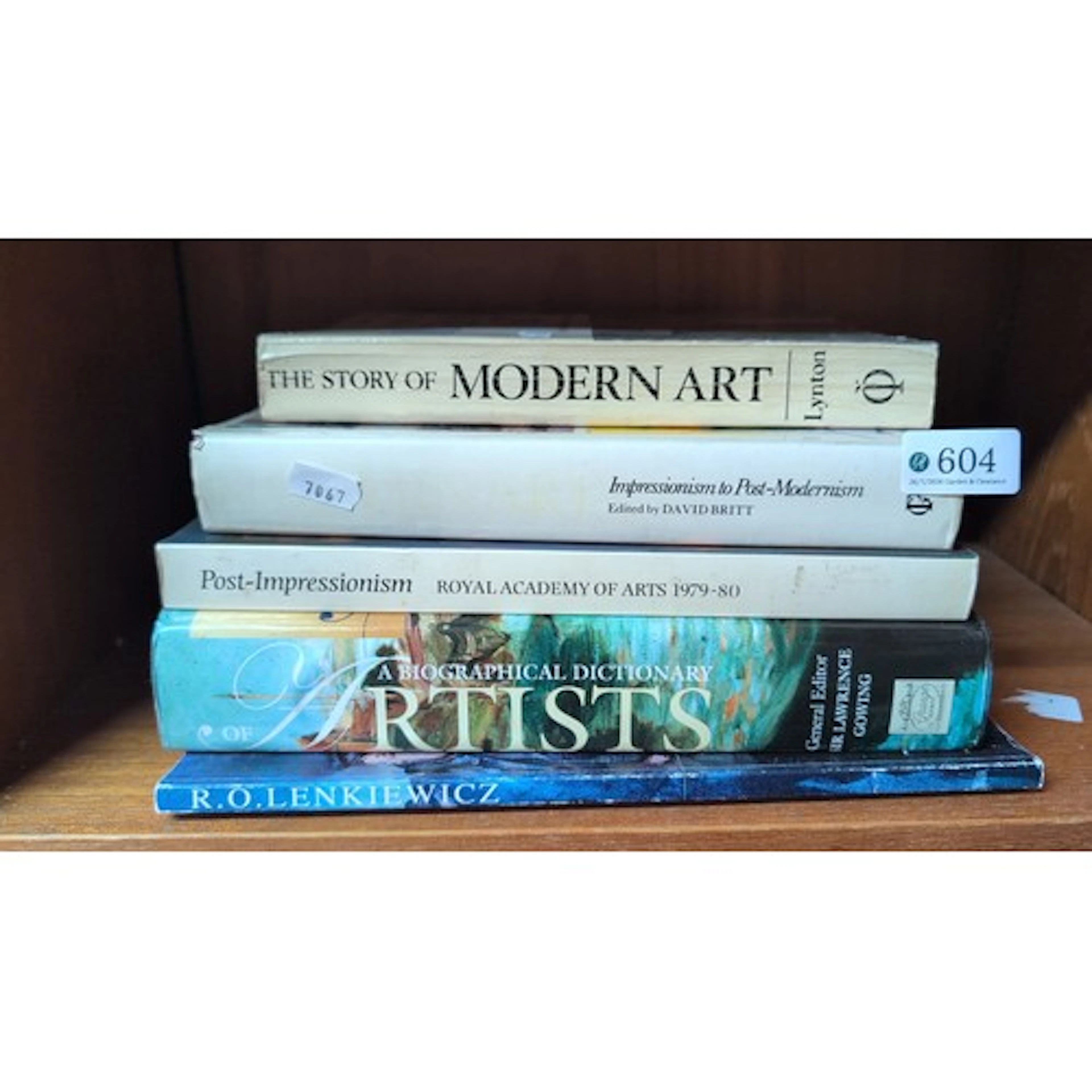 A group of illustrated art reference books, including The St...
