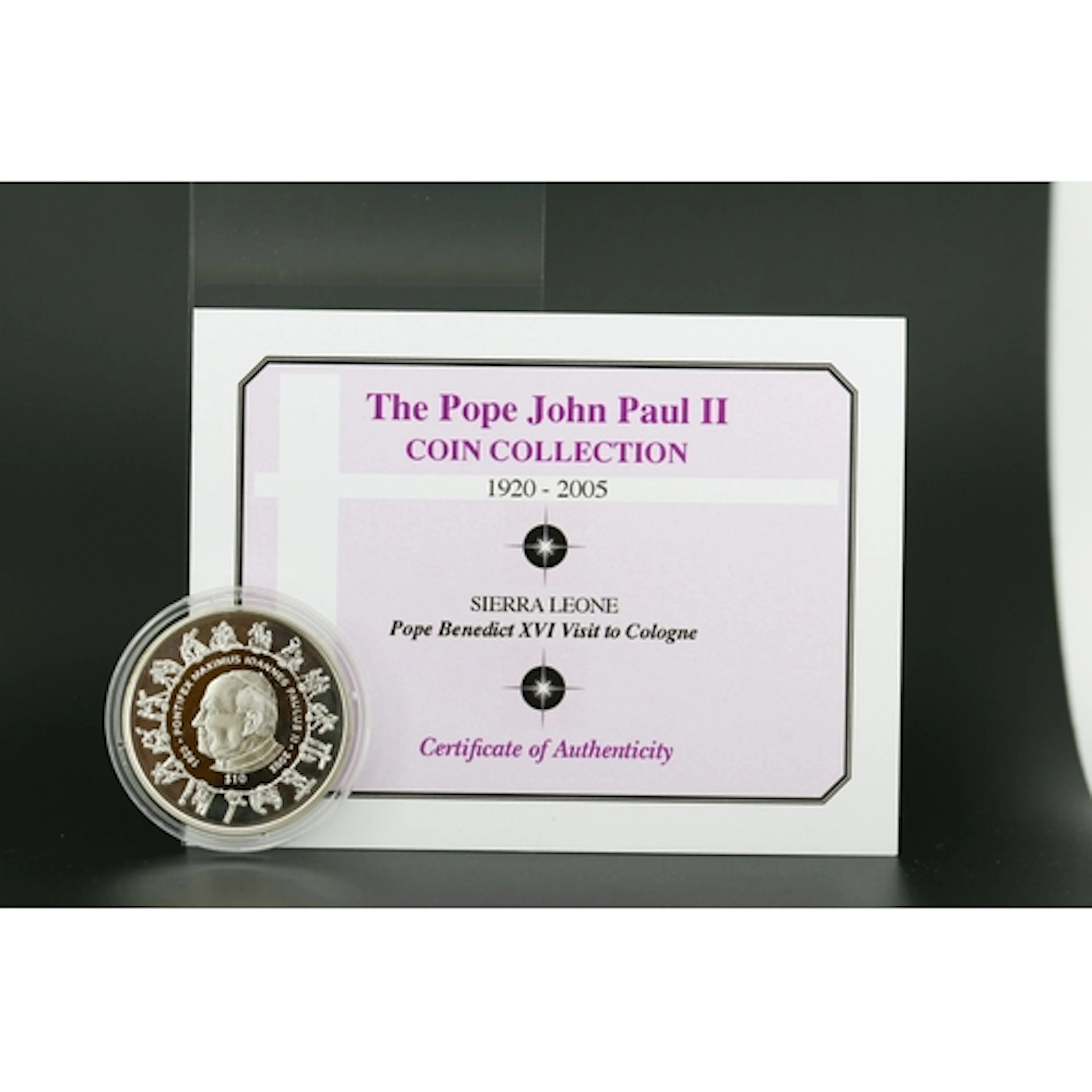 The Pope John Paul II Coin Collection 1920 - 2005 Sterling S...