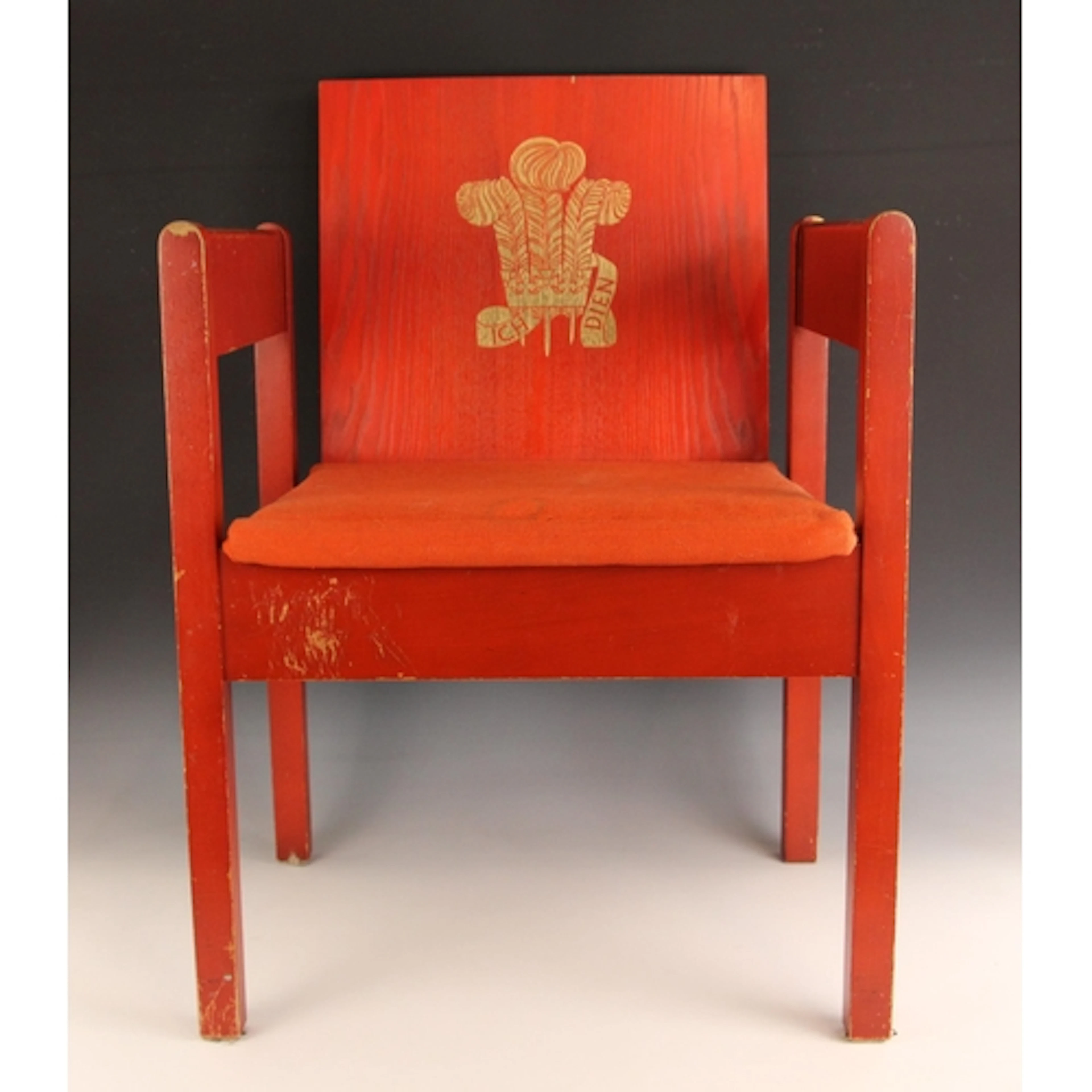 A Prince of Wales Investiture chair, designed by Lord Snowdo...