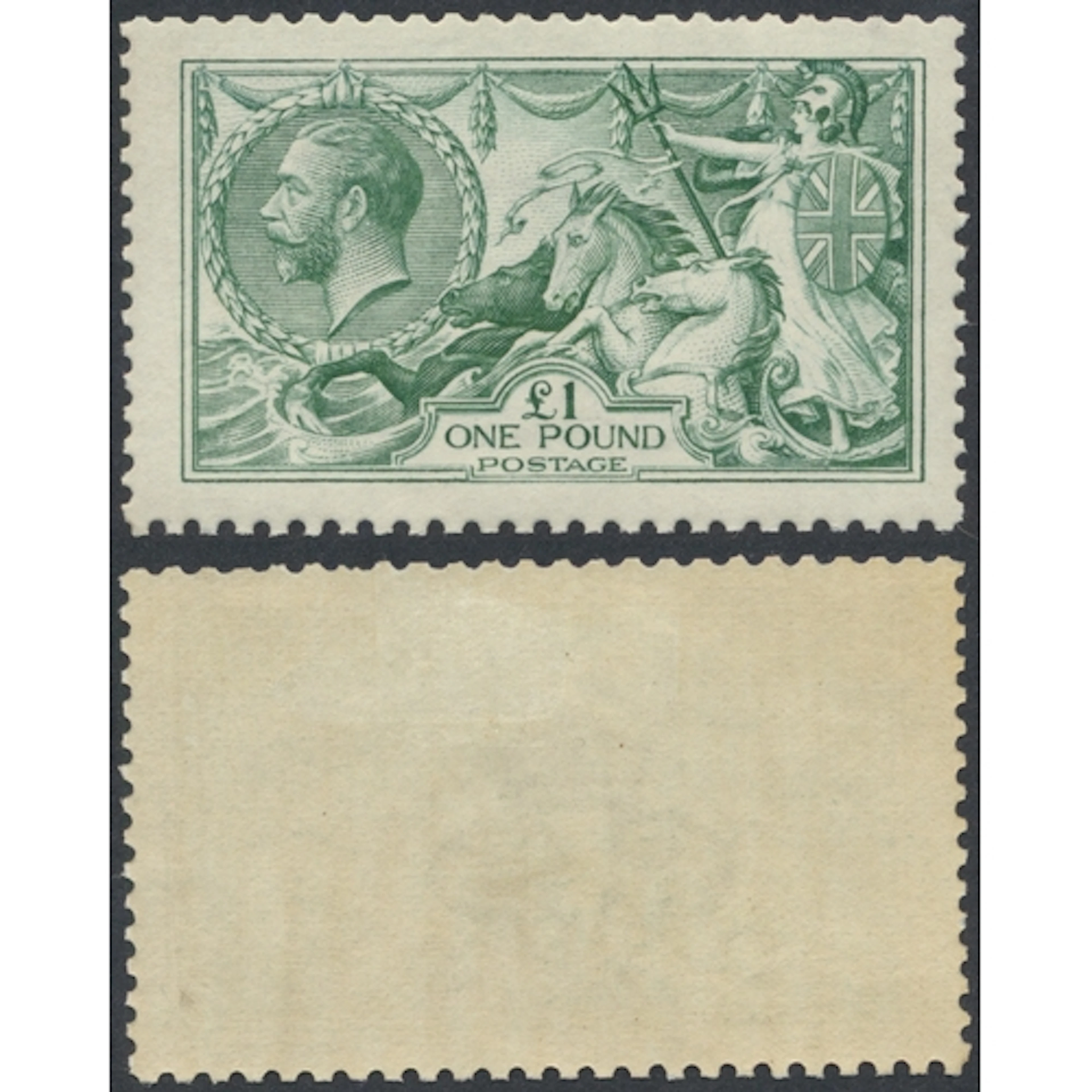 1913 Waterlow £1 green lightly hinged nice example, (SG. 40...