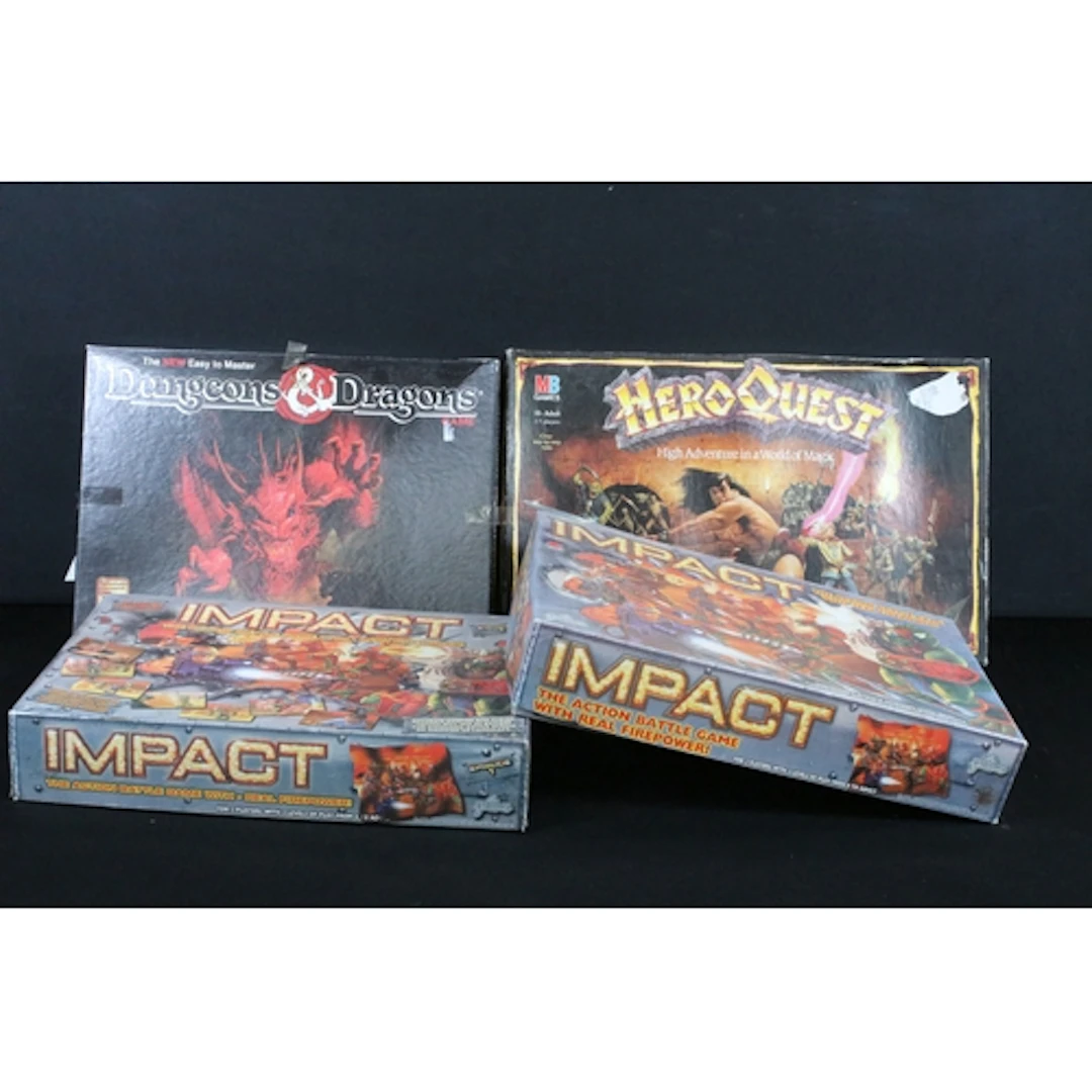 War Gaming - Four boxed sets to include 2 x Impact (missing ...