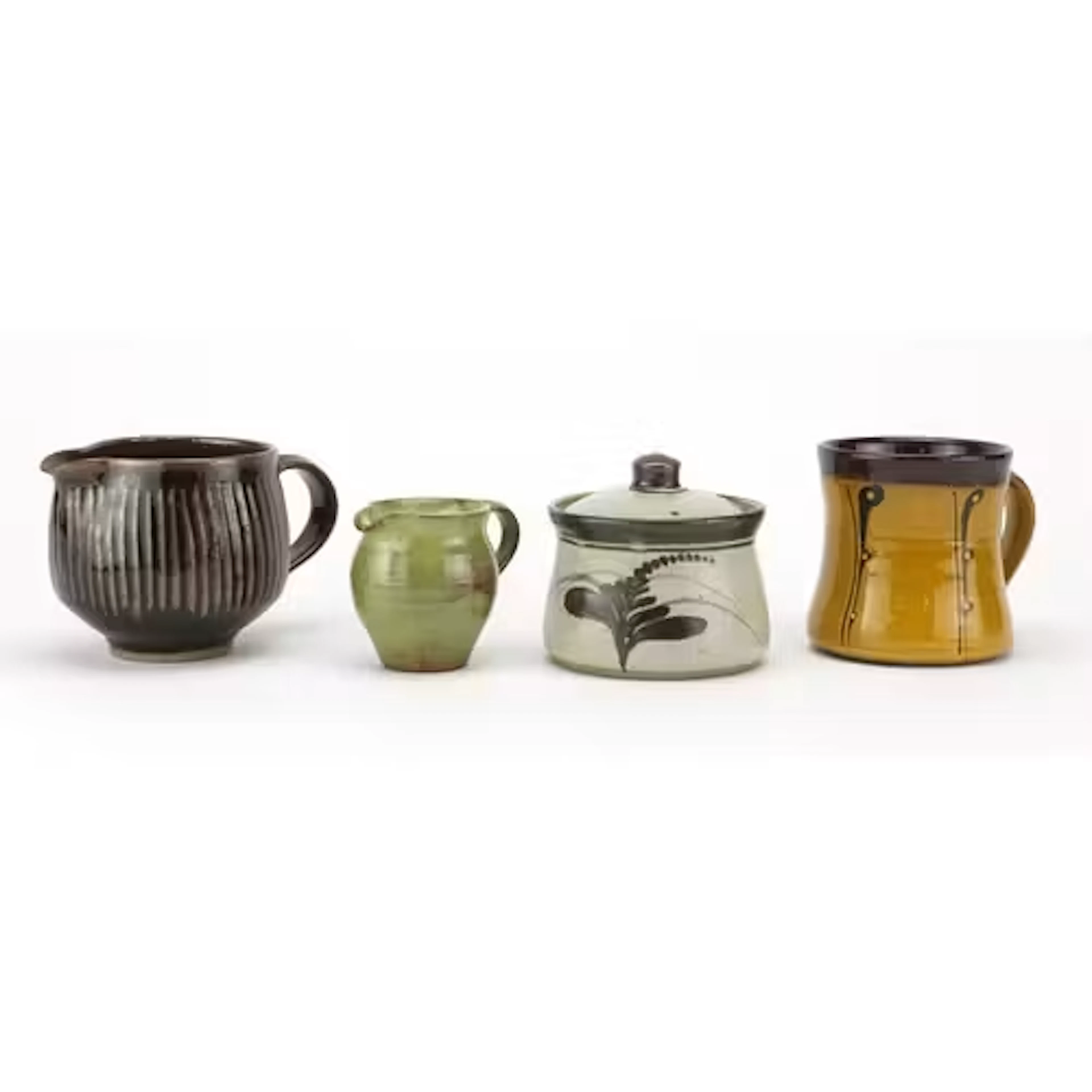 David Leach and Lowerdown studio pottery comprising a jam po...