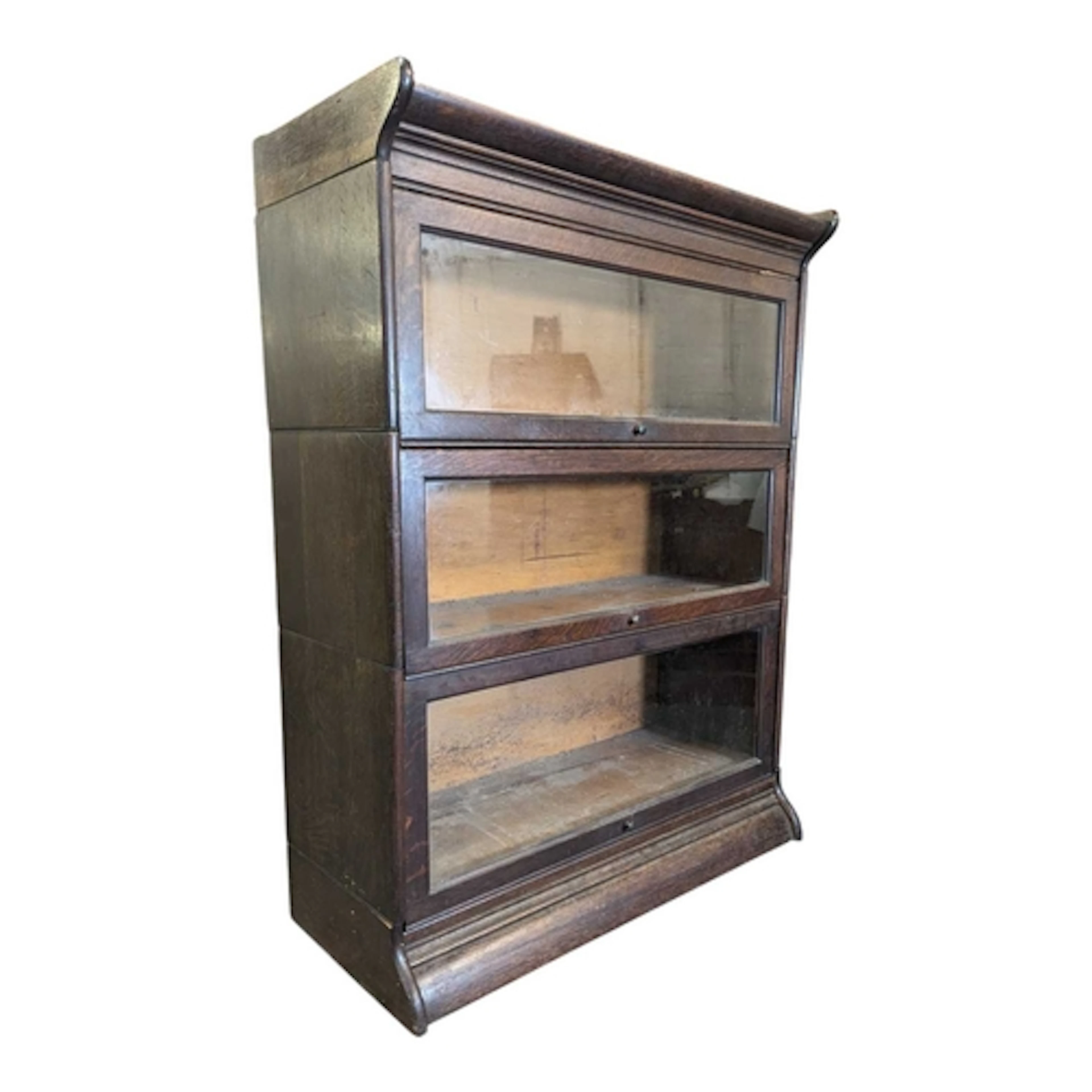Early 20th century oak Globe Wernicke style sectional lawyer...