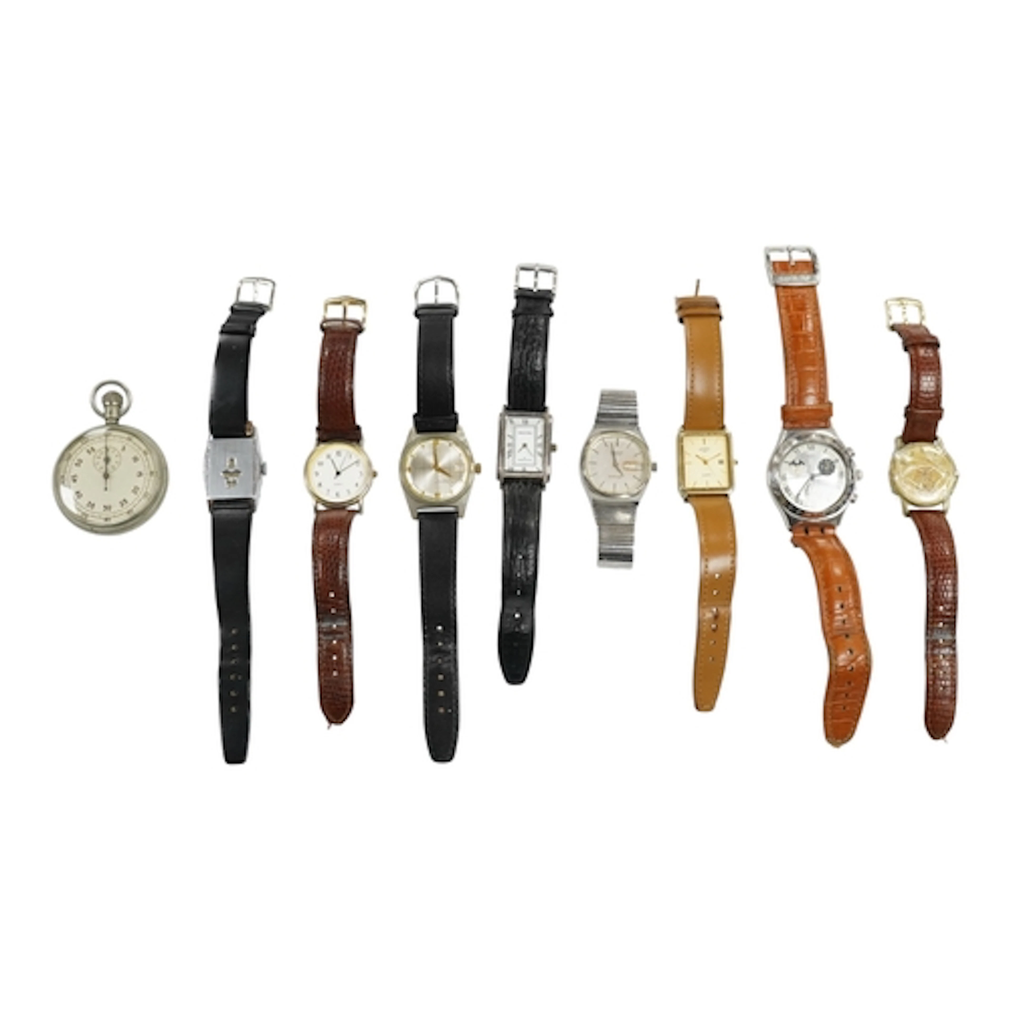 A small group of dress and costume watches, including Rotary...