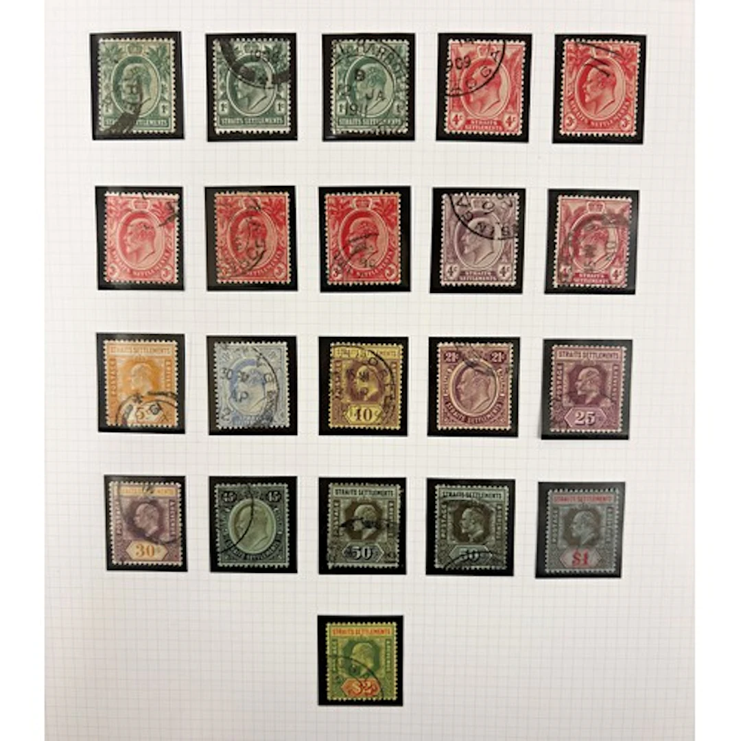 A ring binder containing a good collection of Malaya, from S...