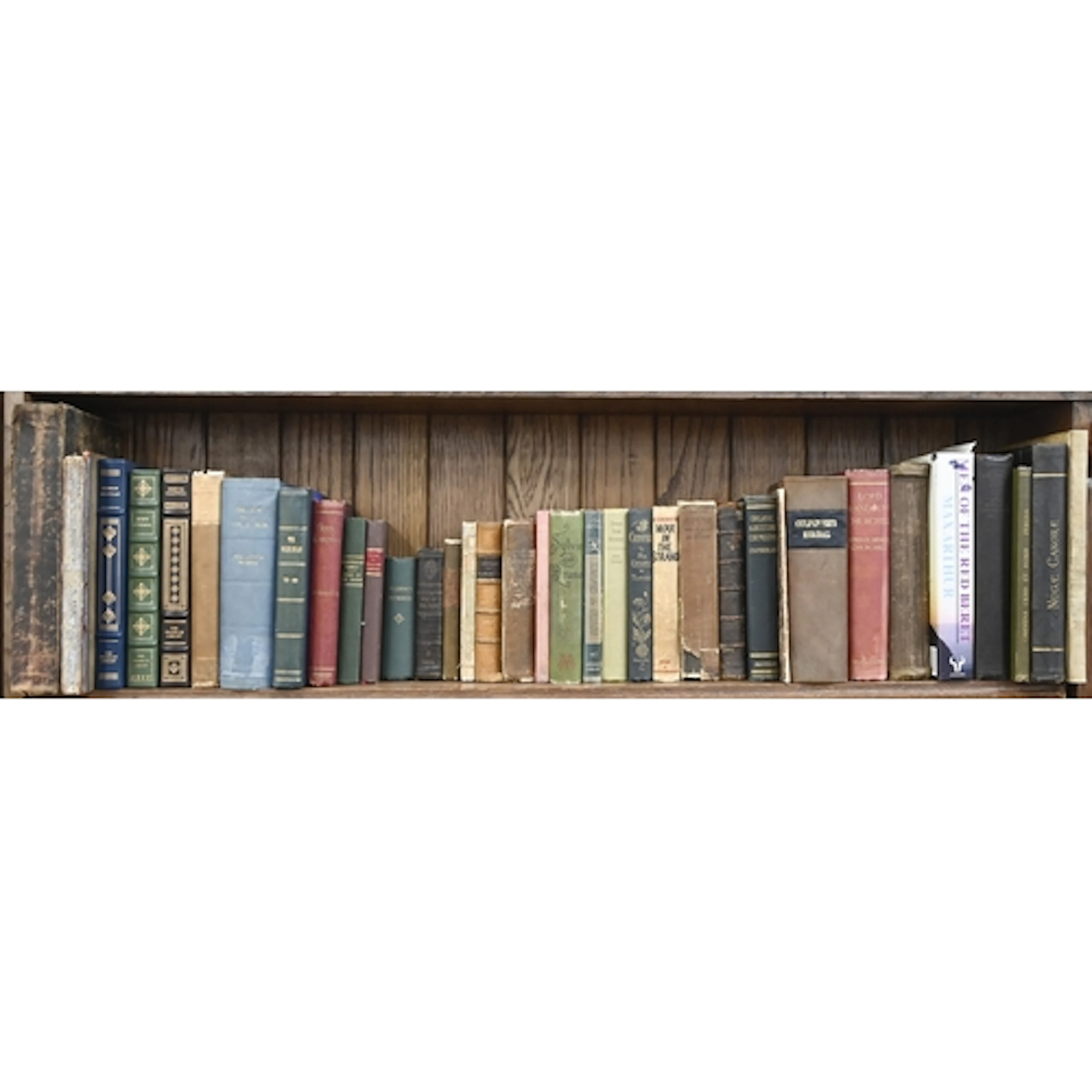 Antiquarian and Later Books. One and a half shelves, 18th c ...