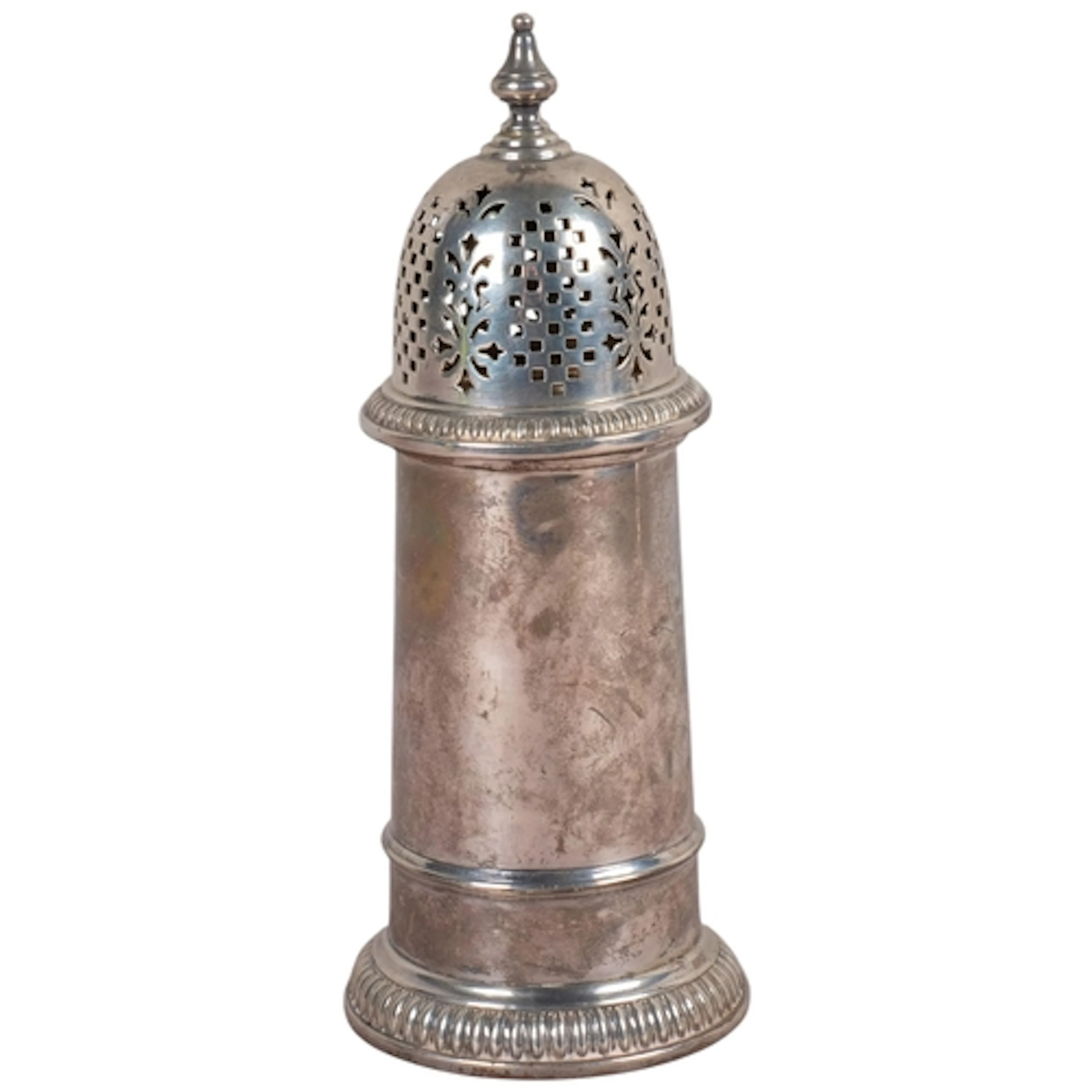 A George VI silver sugar caster, Barker Brothers Silver Ltd,...