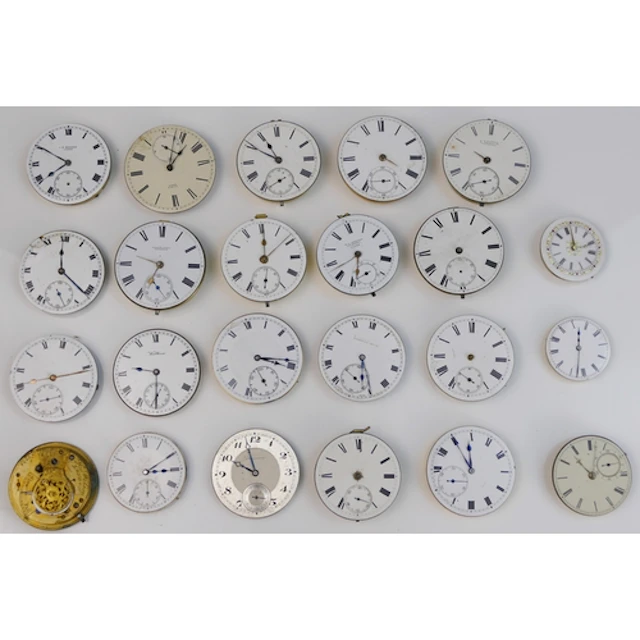 Twenty four pocket watch movements